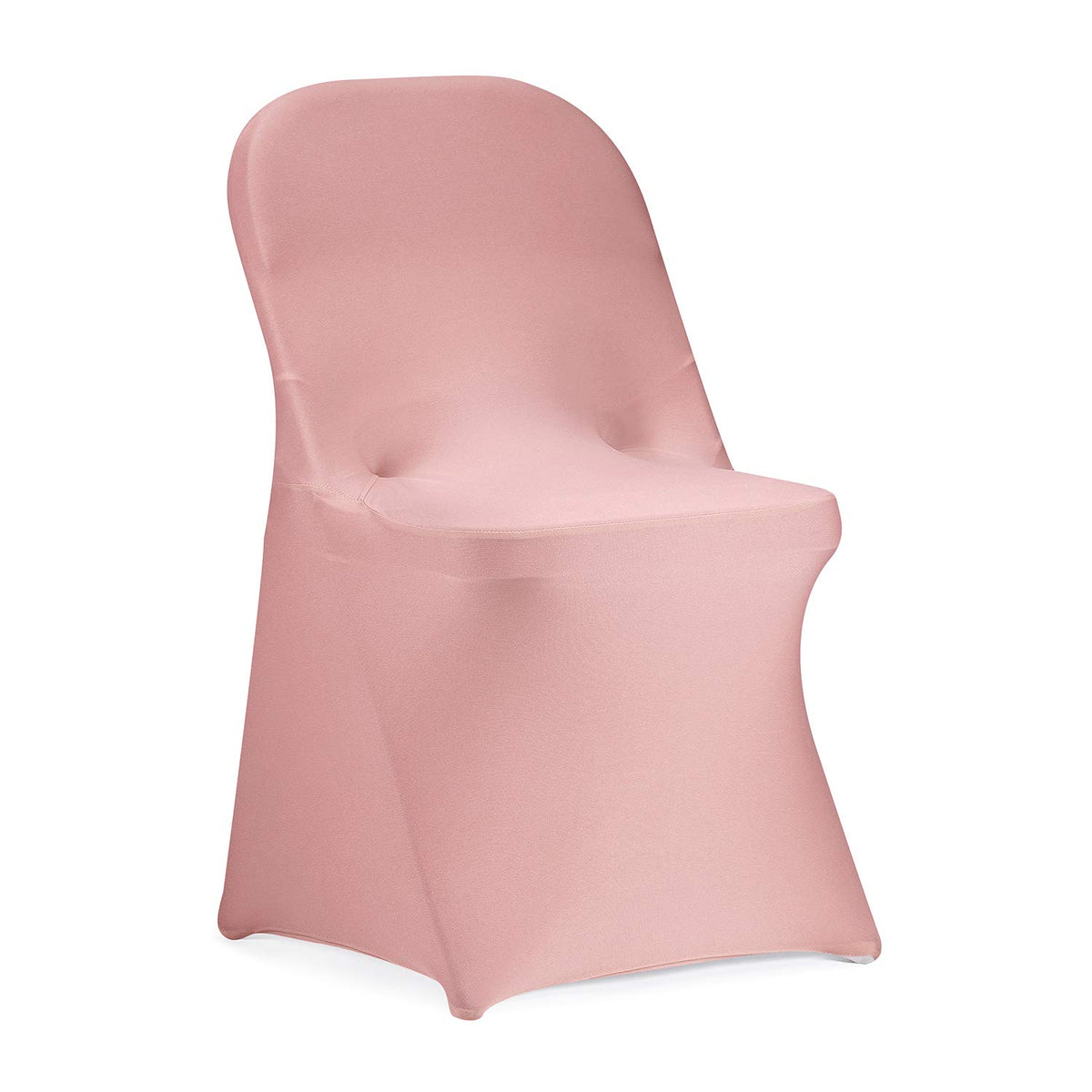 Peomeise Stretch Spandex Folding Chair Cover for Wedding Party Dining Banquet Event (White,12pcs)