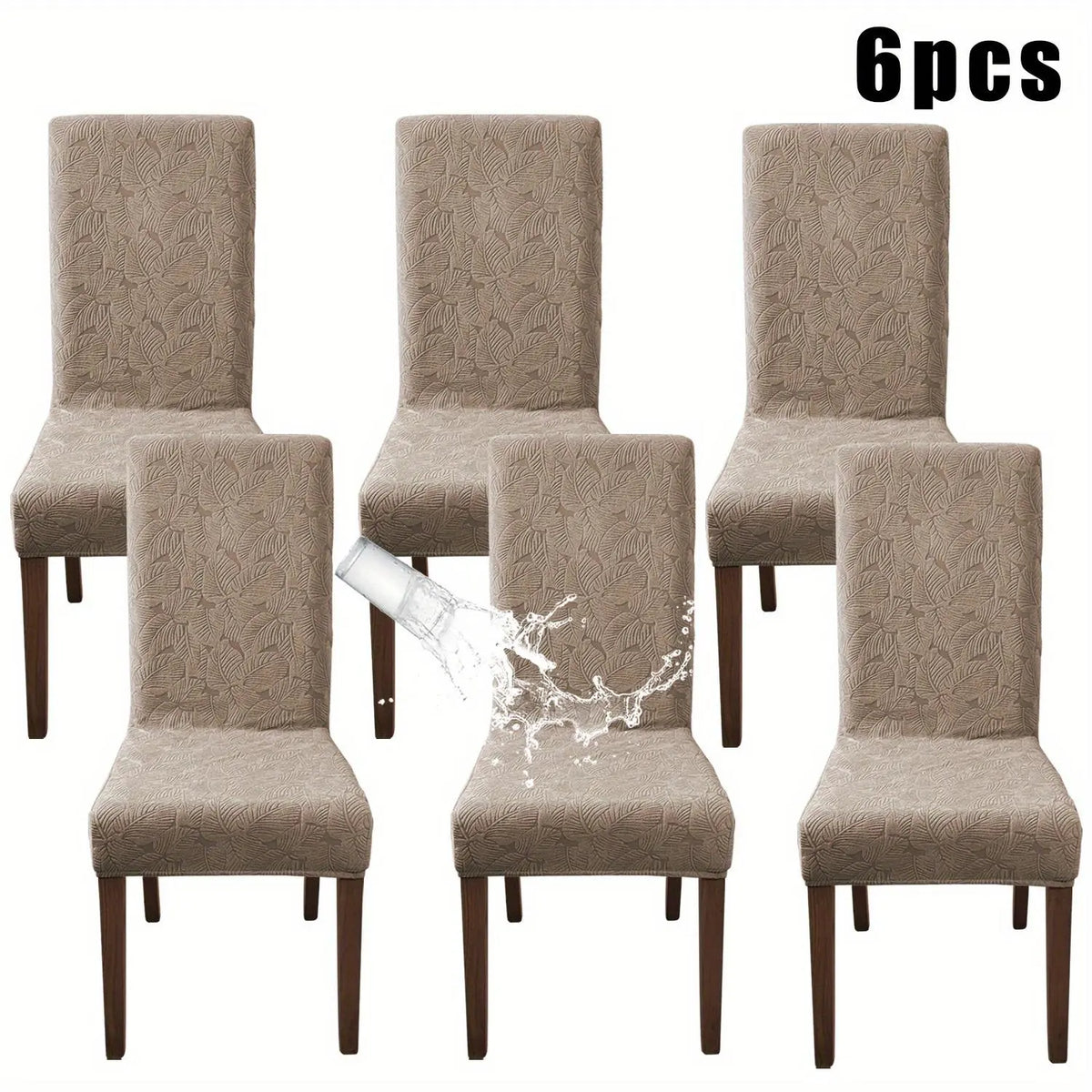 4/6-Piece Vintage Elegant Stretch Plant Printing Dining Chair Covers - Parsons Slipcovers for Dining Room Kitchen, Home Decor Items, Chair Protectors, Mother's Day Gifts