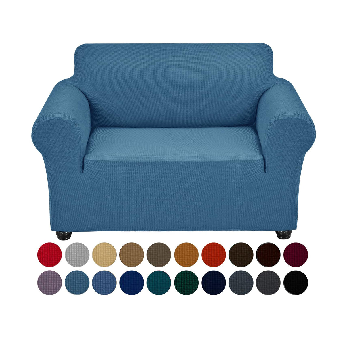 Joccun Stretch Chair Couch Cover,1-Piece Sofa Slipcover Spandex Jacquard Fabric Sofa Covers with Elastic Bottom,Washable Furniture Protector for Dogs,Cats,Kids(Armchair,Wide 35" - 55",Black)