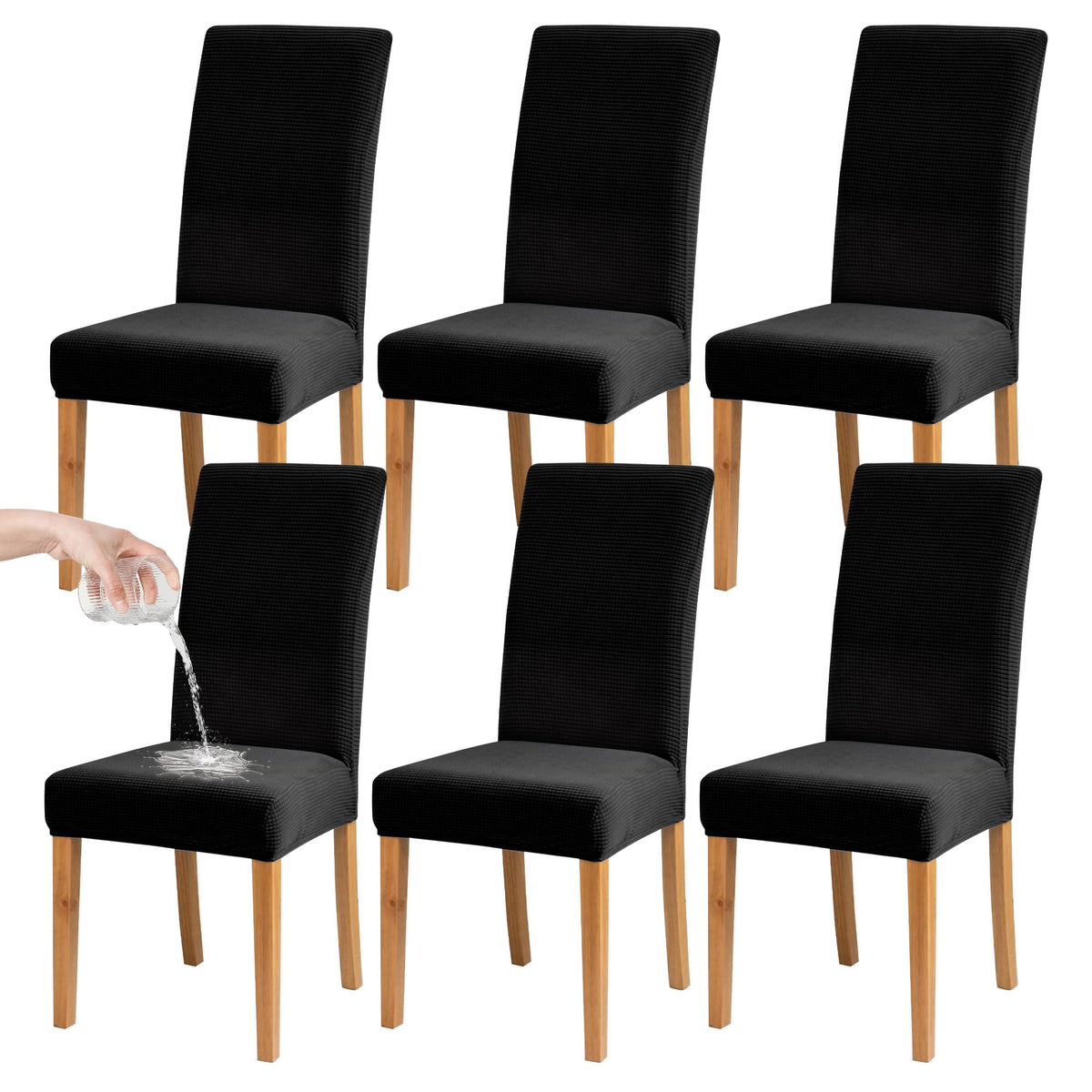 Dining Chair Covers, Stretch Seat Covers, Washable Furniture Protector