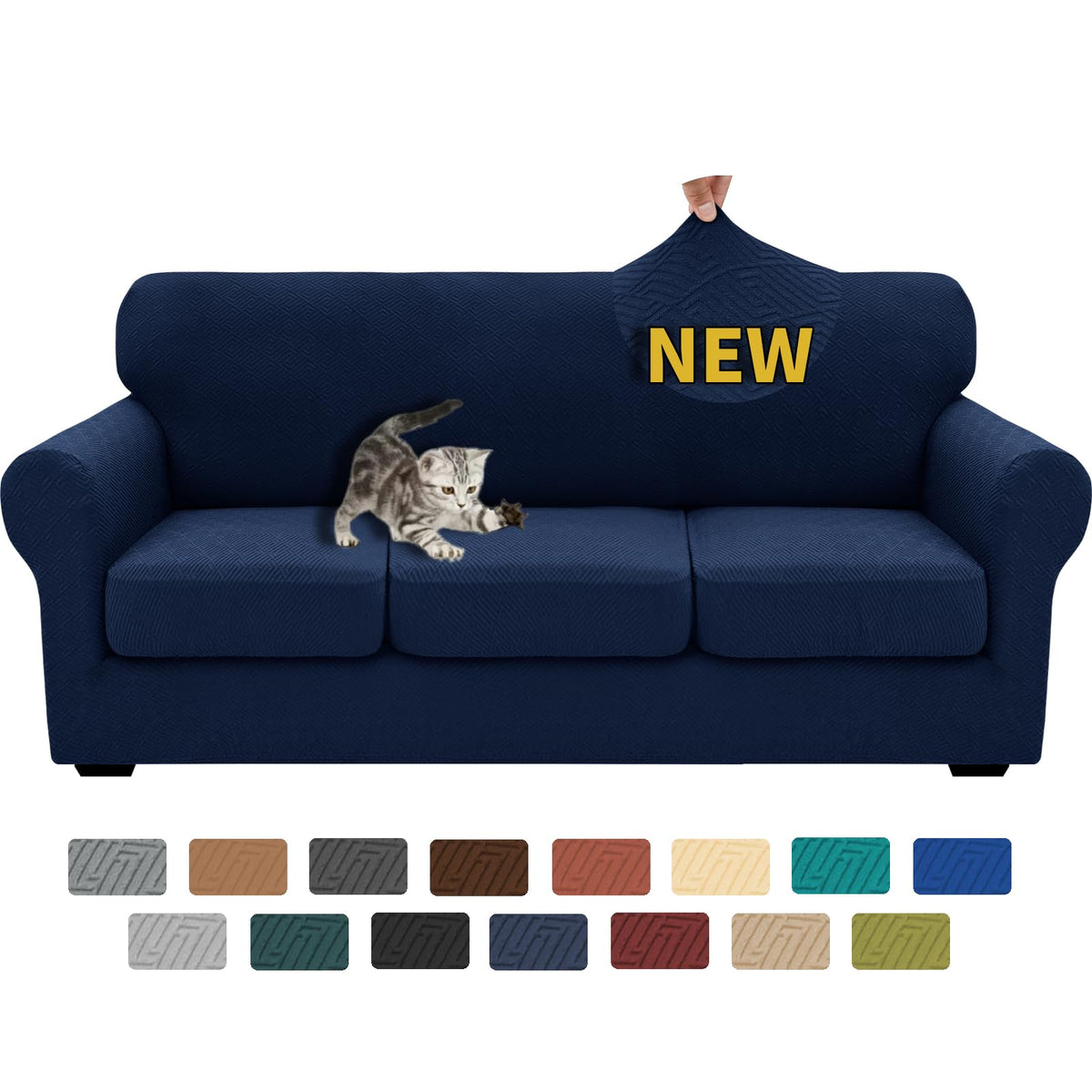 XINEAGE 2-Piece Stretch Armchair Sofa Cover, Washable Couch Covers for Dog