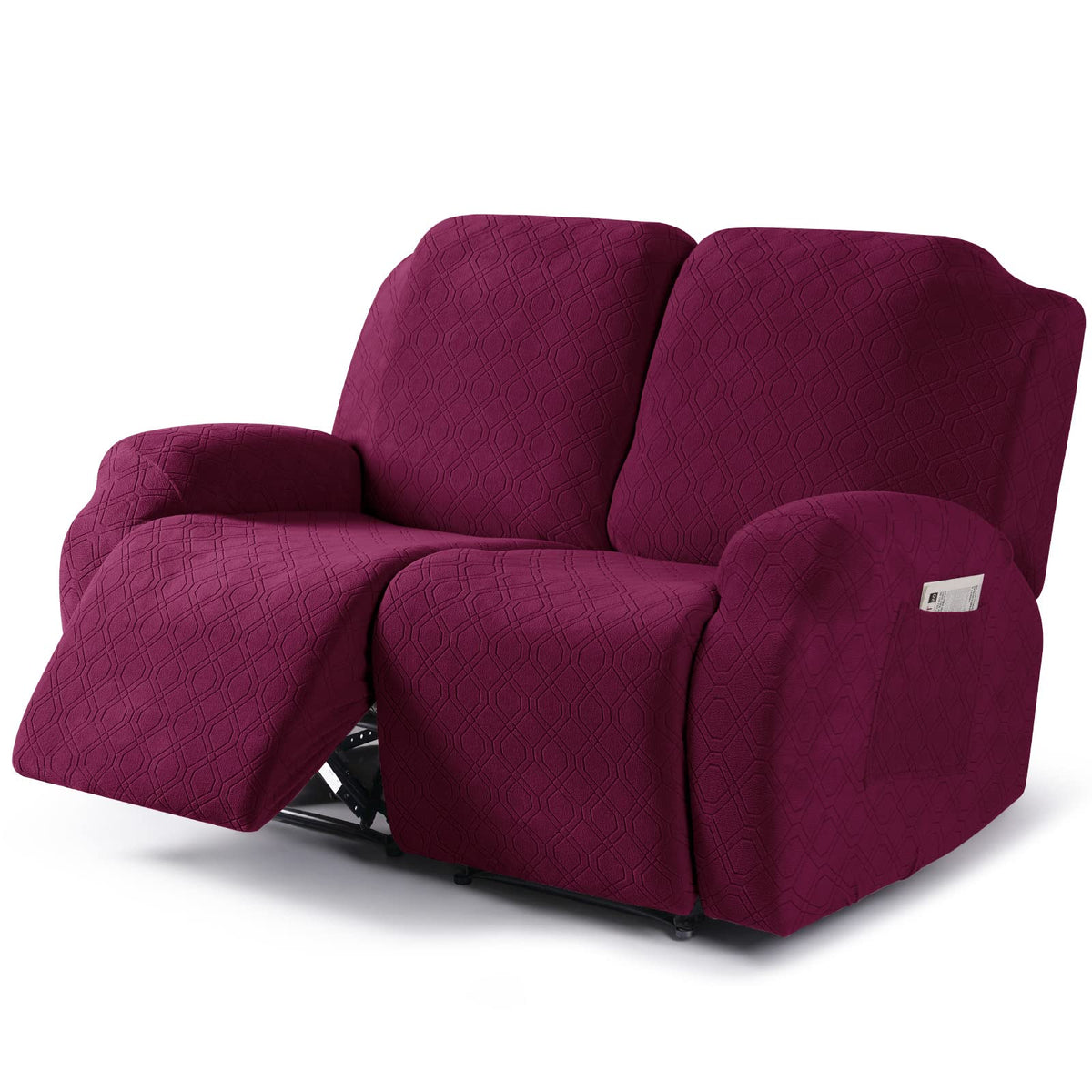 VANSOFY Stretch Recliner Chair Cover, Slipcover, Dark Gray, 1 Seater