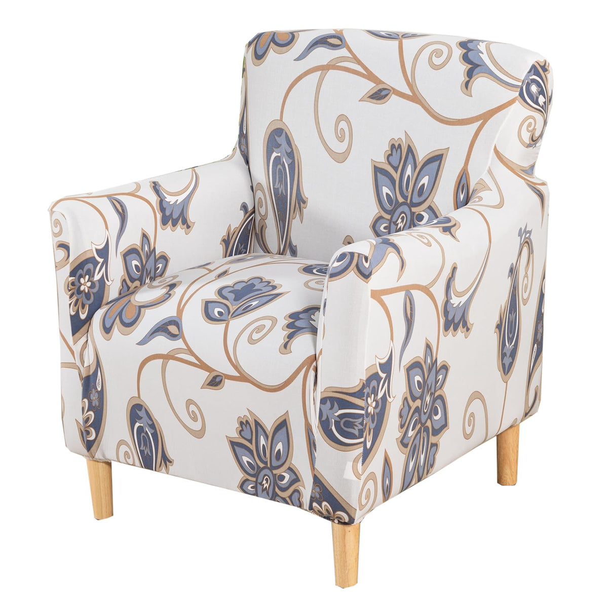 KRFOONN Chair Covers with Arms Armchair Slipcover for Living Room, Beige