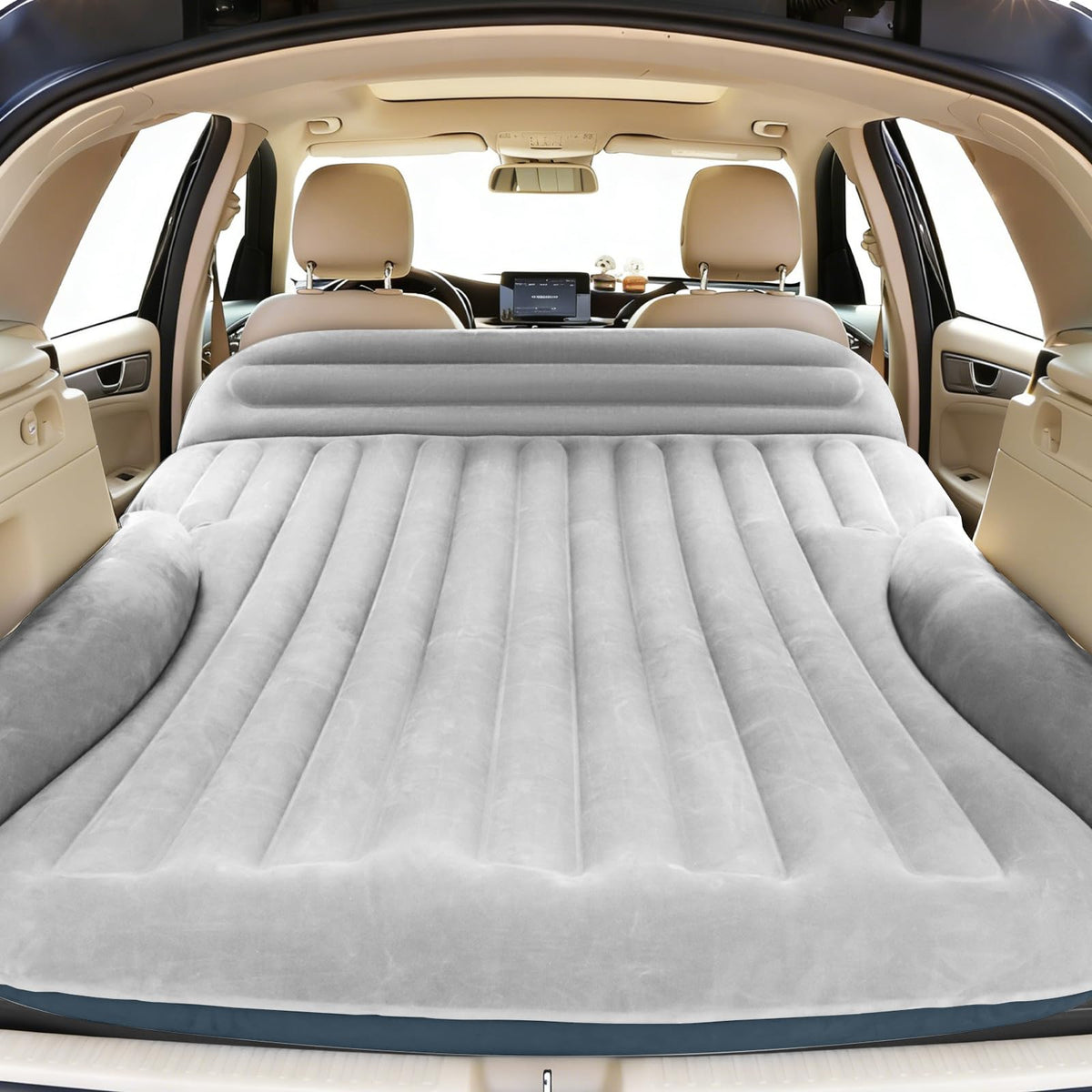 Ciremiv SUV Air Mattress with Pump, Double-Sided Thick Flocked Car Bed