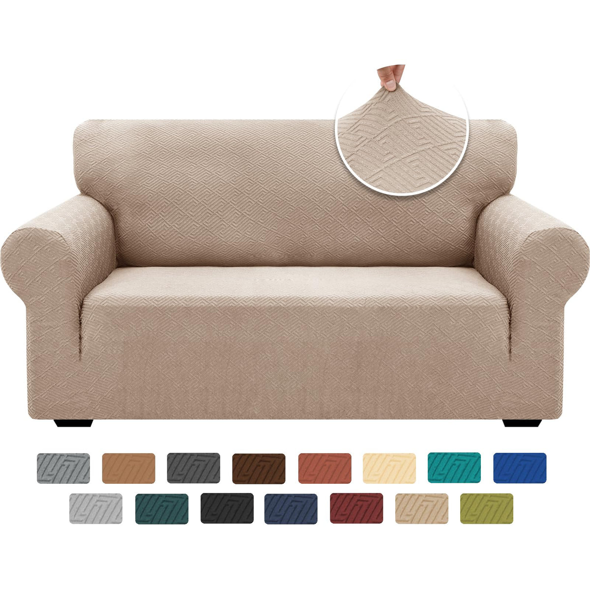XINEAGE Stretch Jacquard Armchair Cover, Non Slip Sofa Slipcover for Dog
