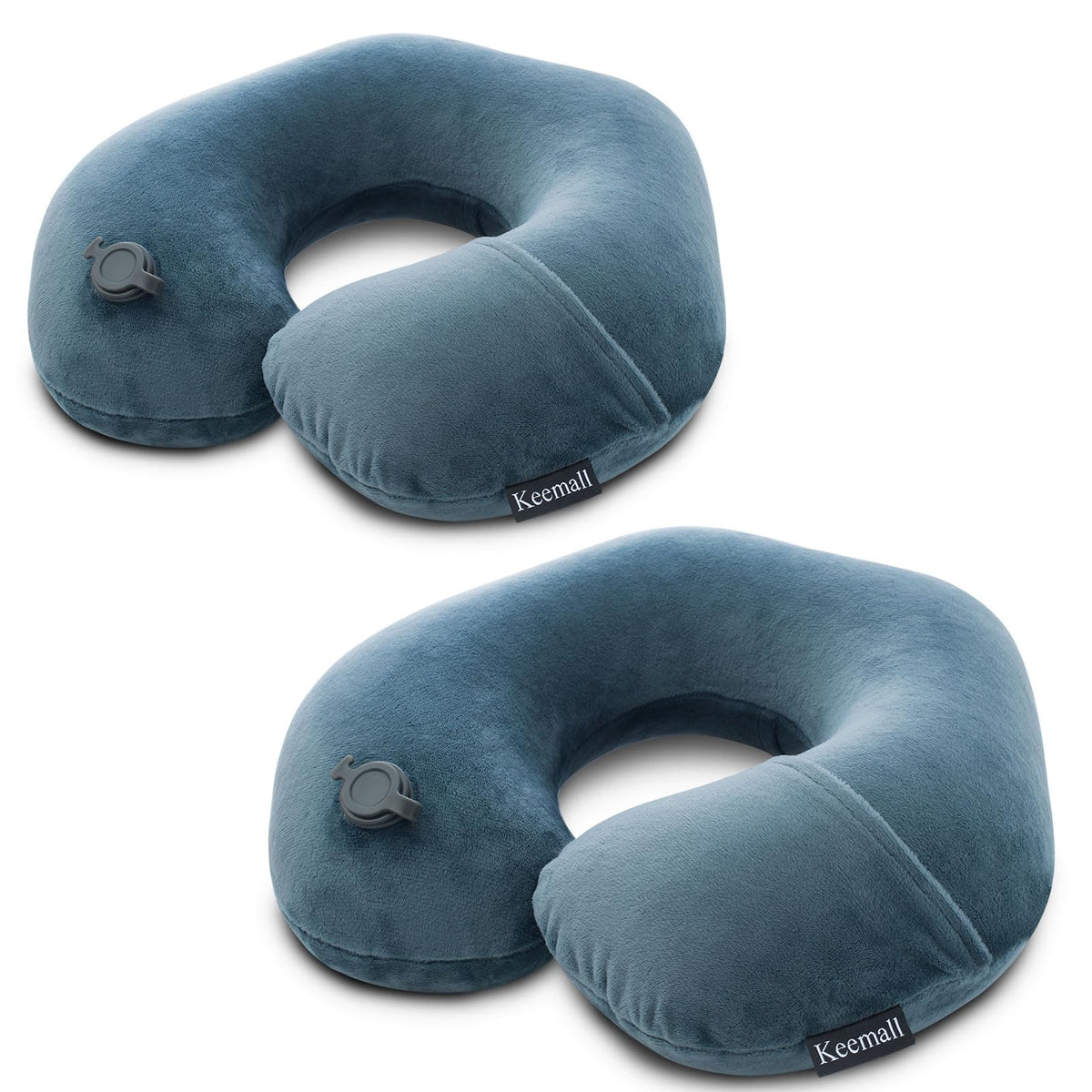 Keemall Portable Inflatable Travel Neck Pillow for Airplane, Car & Office