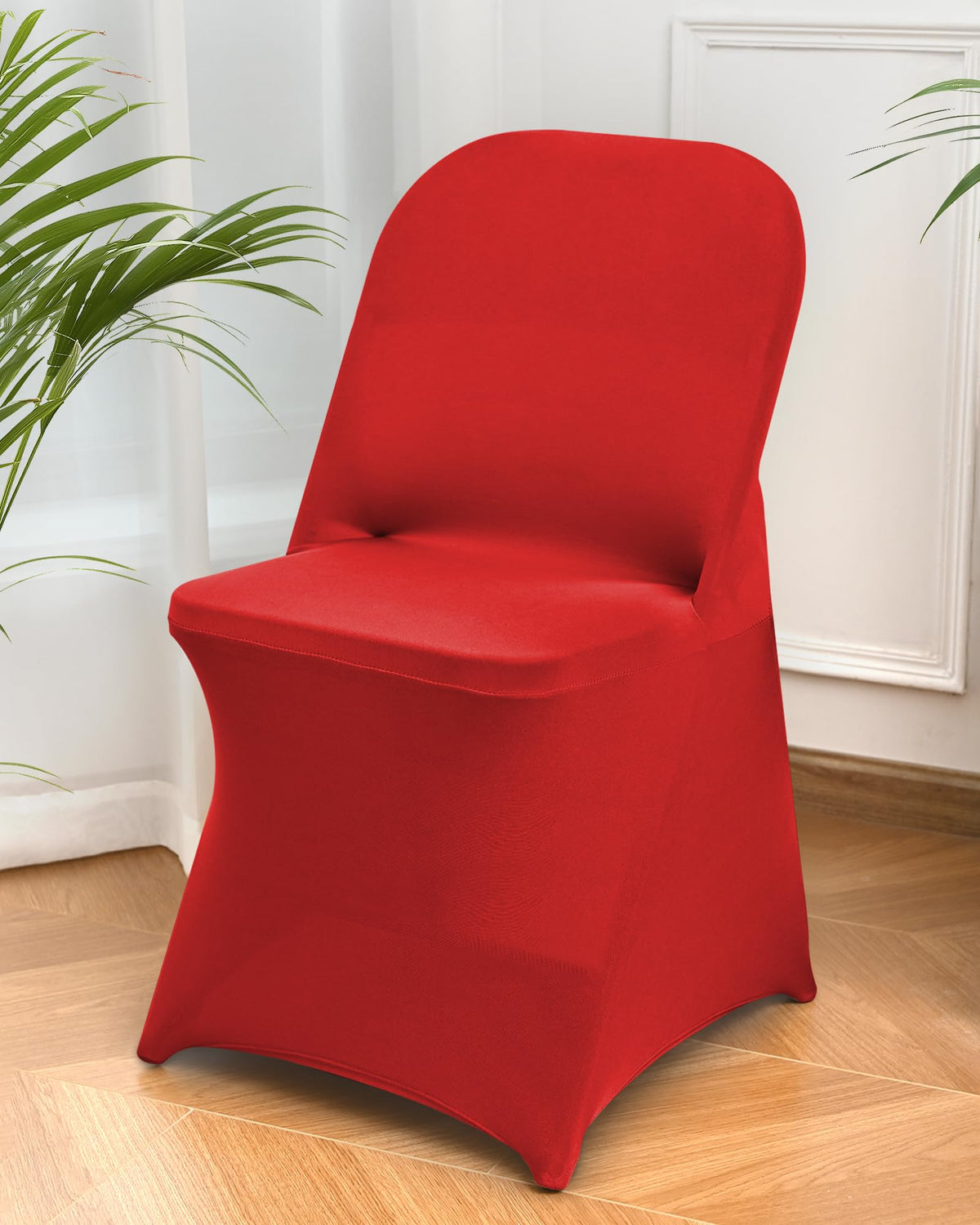 10 Packs White Spandex Stretch Folding Chair Covers Wedding Party