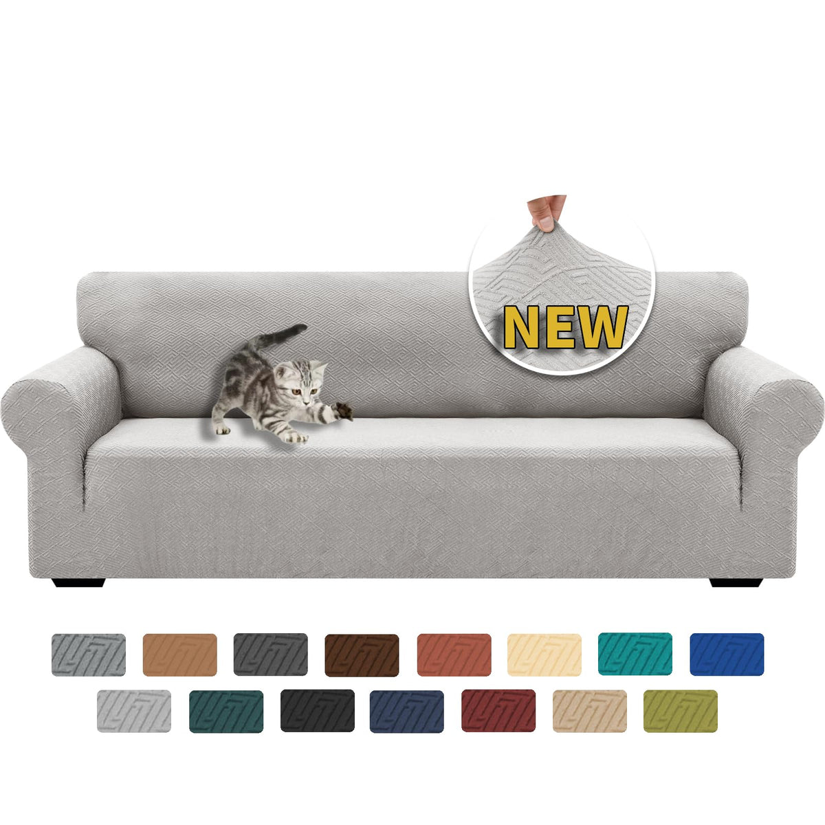 XINEAGE Stretch Jacquard Armchair Cover, Non Slip Sofa Slipcover for Dog