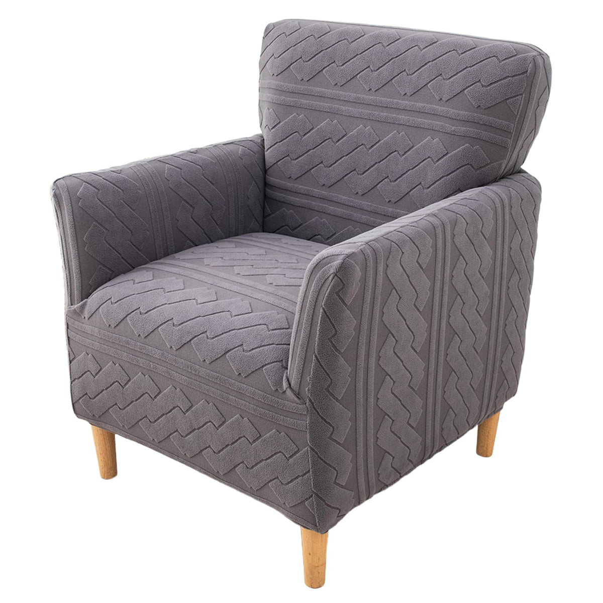KRFOONN Chair Covers with Arms Armchair Slipcover for Living Room, Beige