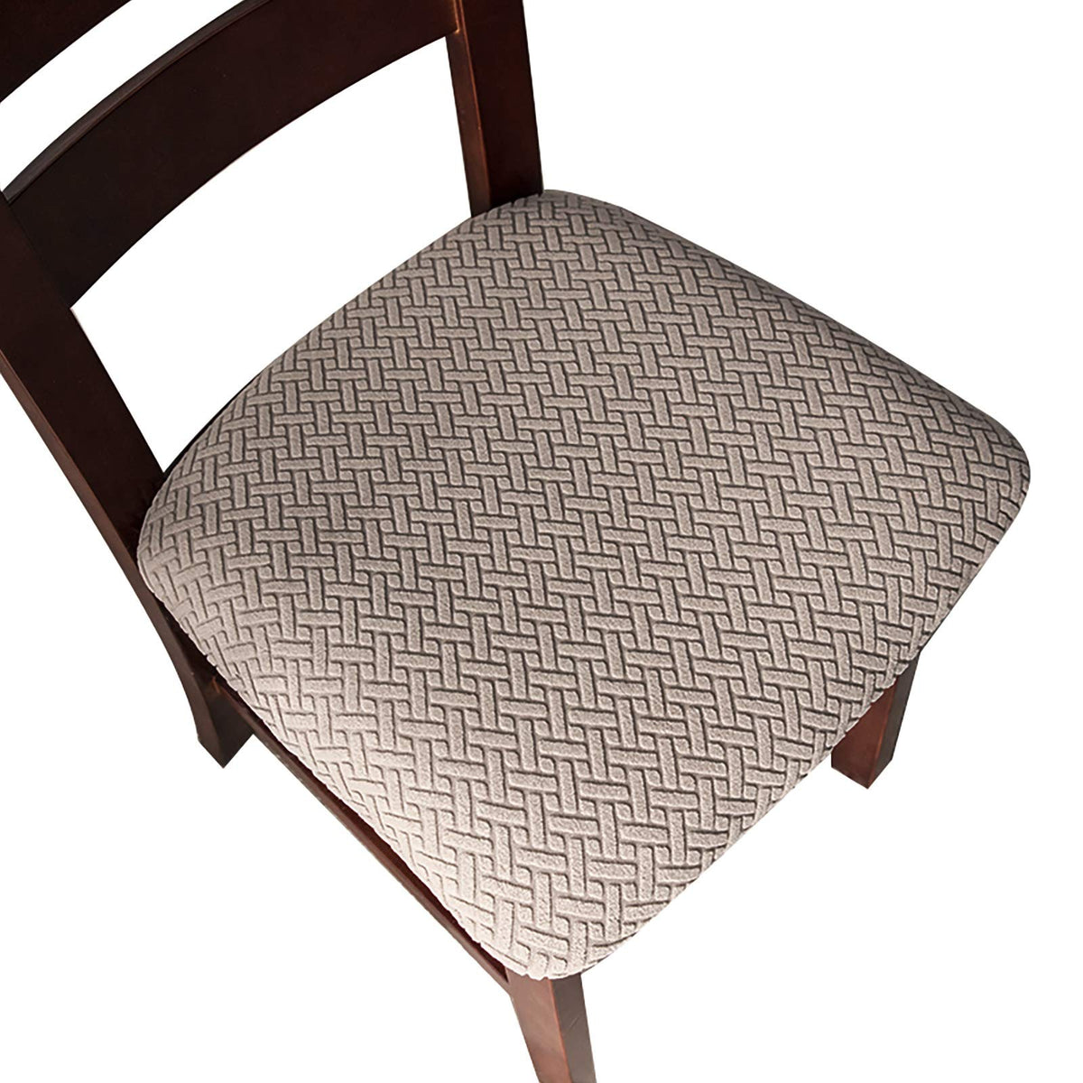 Genina Seat Covers for Dining Room Washable Chair Seat Slipcovers Set of 4