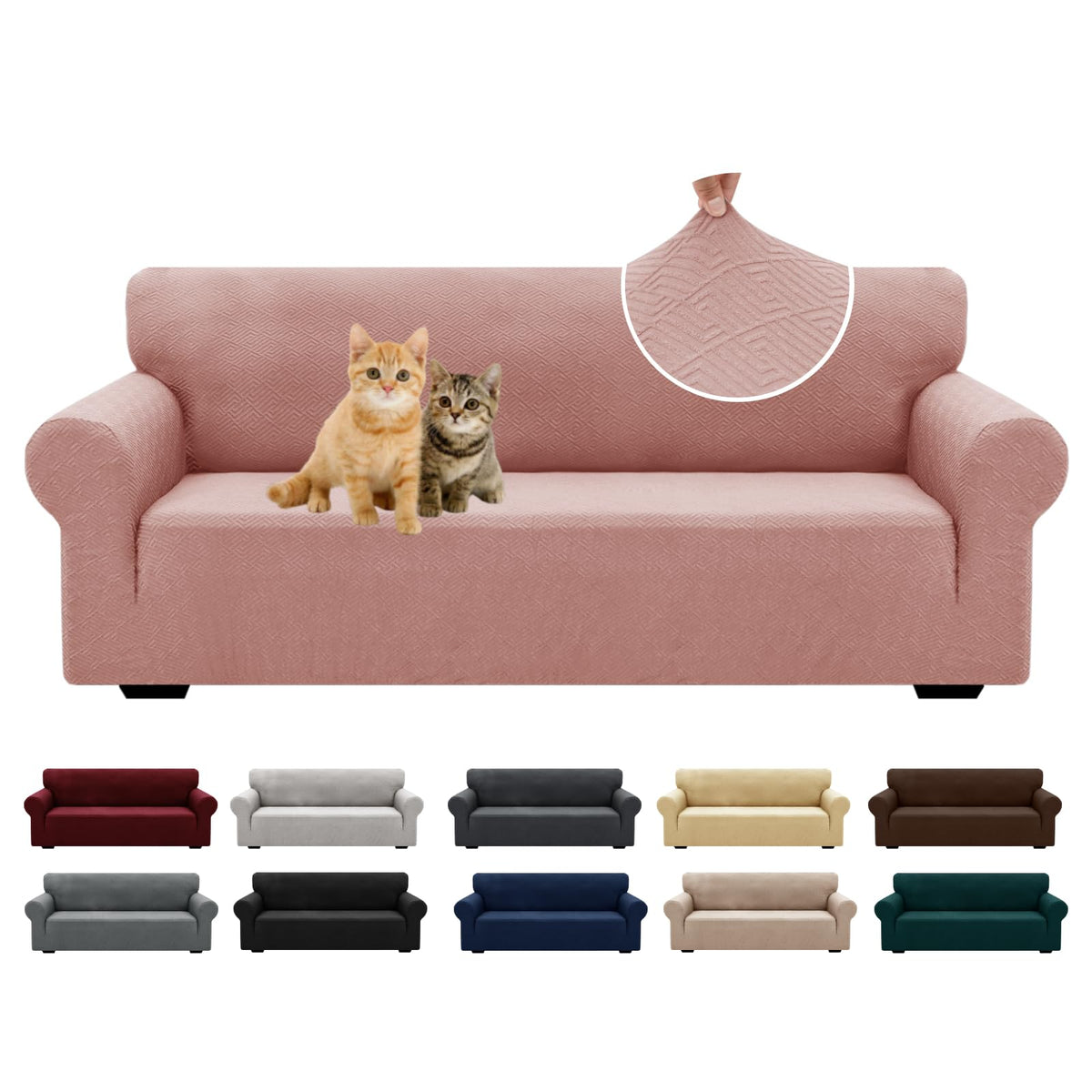 XINEAGE Stretch Jacquard Armchair Cover, Non Slip Sofa Slipcover for Dog