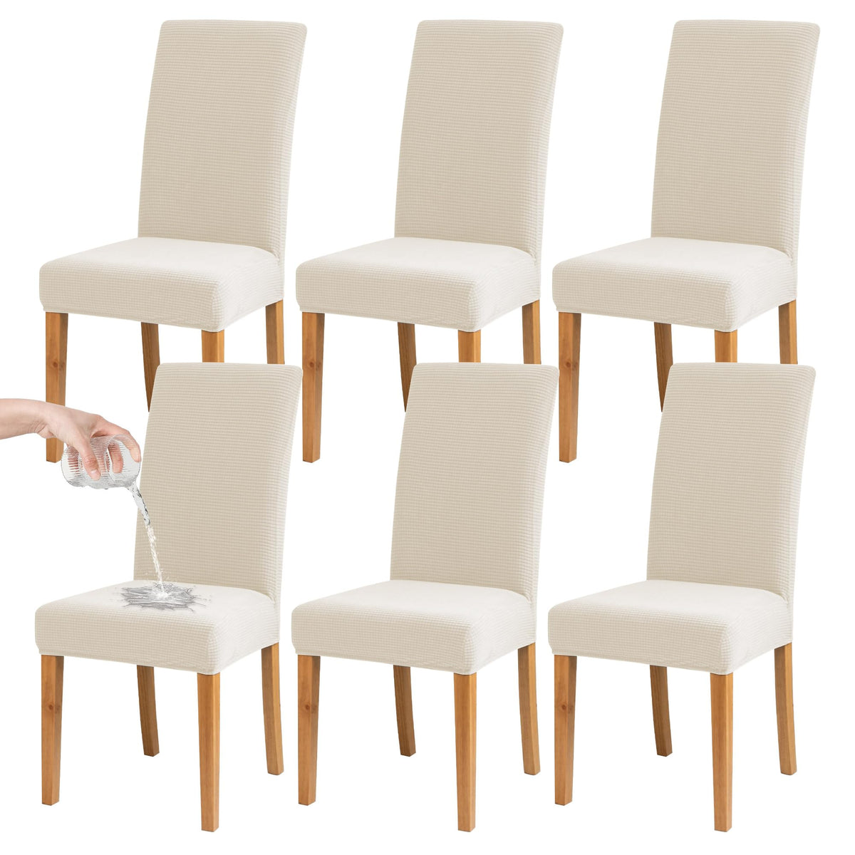 Dining Chair Covers, Stretch Seat Covers, Washable Furniture Protector