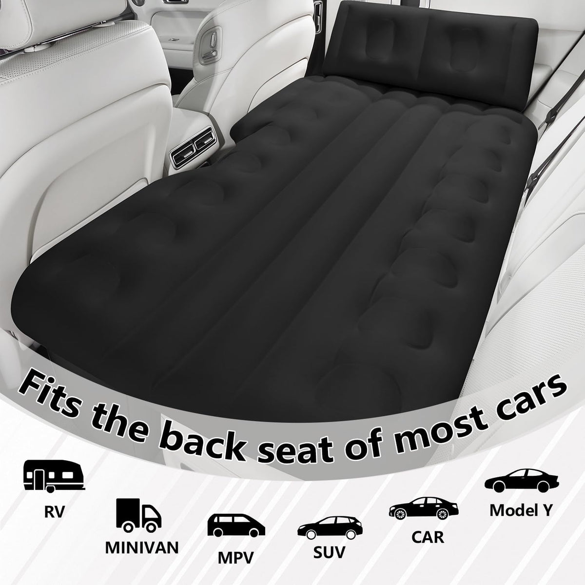 BEBAS Car Air Mattress One-Piece Backseat Bed Inflatable SUV Sleeping Pad