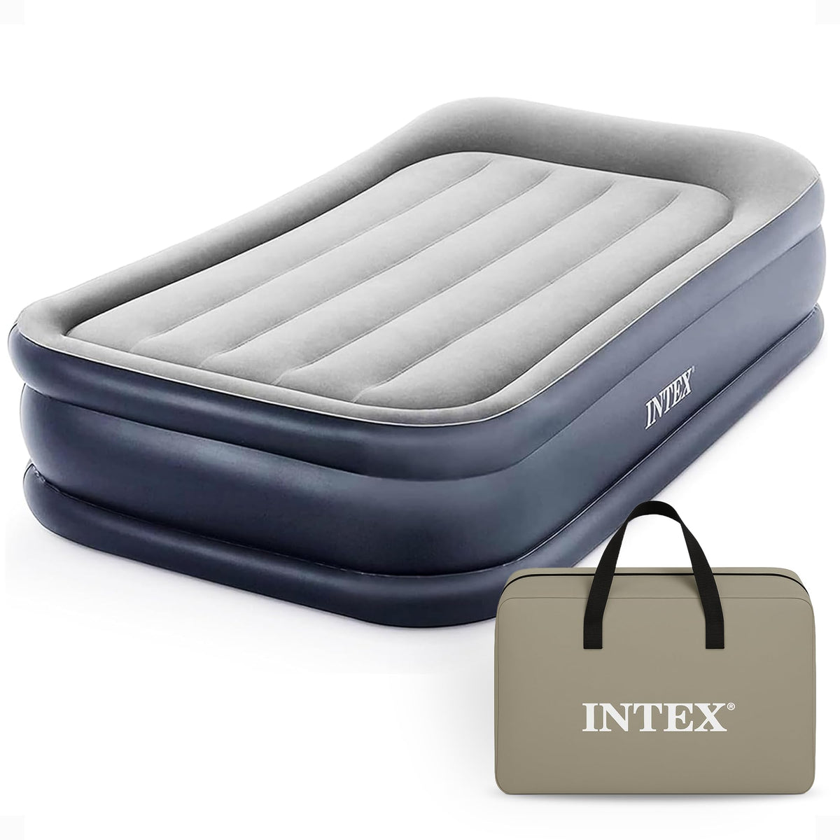 Intex Dura-Beam Plus Deluxe 16.5" Twin Air Mattress with Built-in Pump