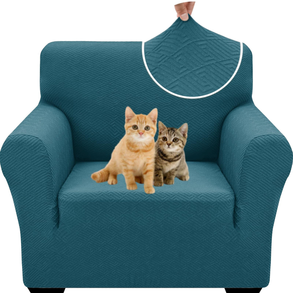 XINEAGE Stretch Jacquard Armchair Cover, Non Slip Sofa Slipcover for Dog