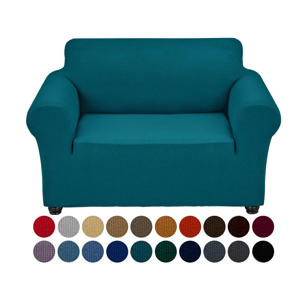 Joccun Stretch Chair Couch Cover,1-Piece Sofa Slipcover Spandex Jacquard Fabric Sofa Covers with Elastic Bottom,Washable Furniture Protector for Dogs,Cats,Kids(Armchair,Wide 35" - 55",Black)