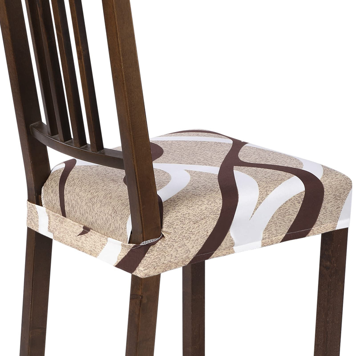 SearchI Dining Chair Seat Covers, Rear Covered(Fall Flower, 4pcs)