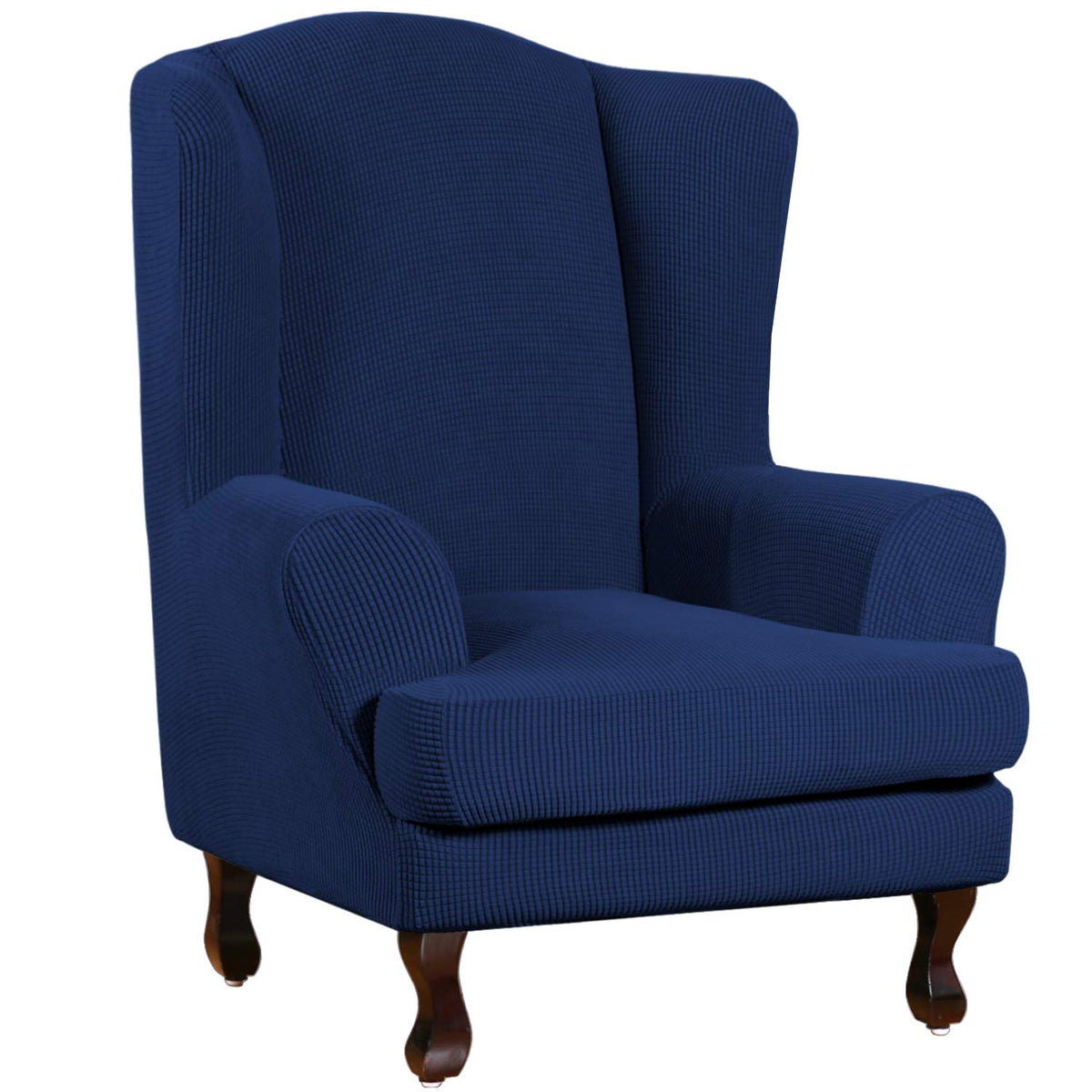 Turquoize 2 Piece Chair Covers for Living Room Armchair Cover Armchair Slipcovers with Arms Feature Thick Jacquard Fabric (Chair,Biscotti Beige)