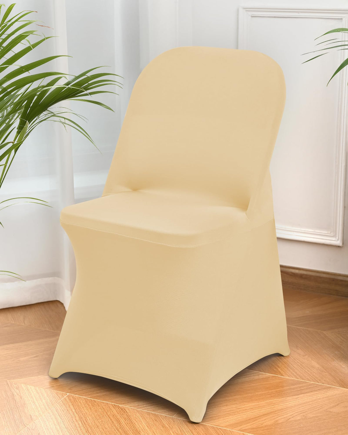 10 Packs White Spandex Stretch Folding Chair Covers Wedding Party