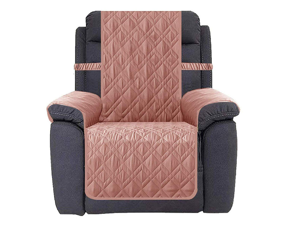 Ameritex Waterproof Nonslip Recliner Cover Stay in Place, Dog Chair Cover Furniture Protector, Ideal Recliner Slipcovers for Pets and Kids (Beige, 23")