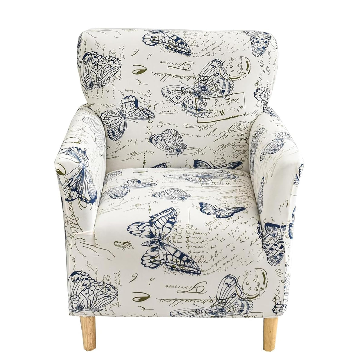 CRFATOP Accent Chair Cover,Stretch Armchair Slipcover for Living Room,Beige