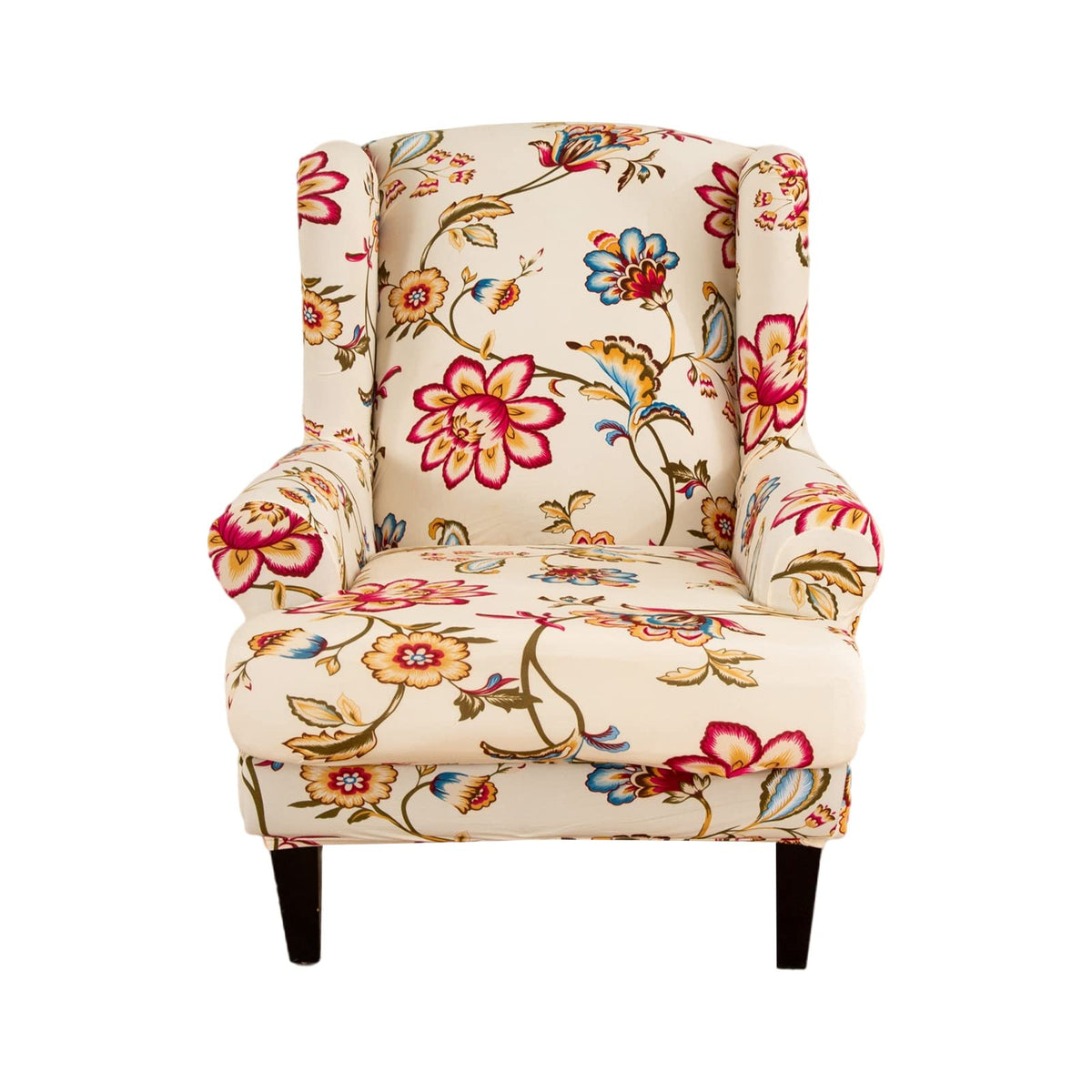KRFOONN Stretch Wing Chair Slipcovers 2 Piece Wingback Chair Covers, A13