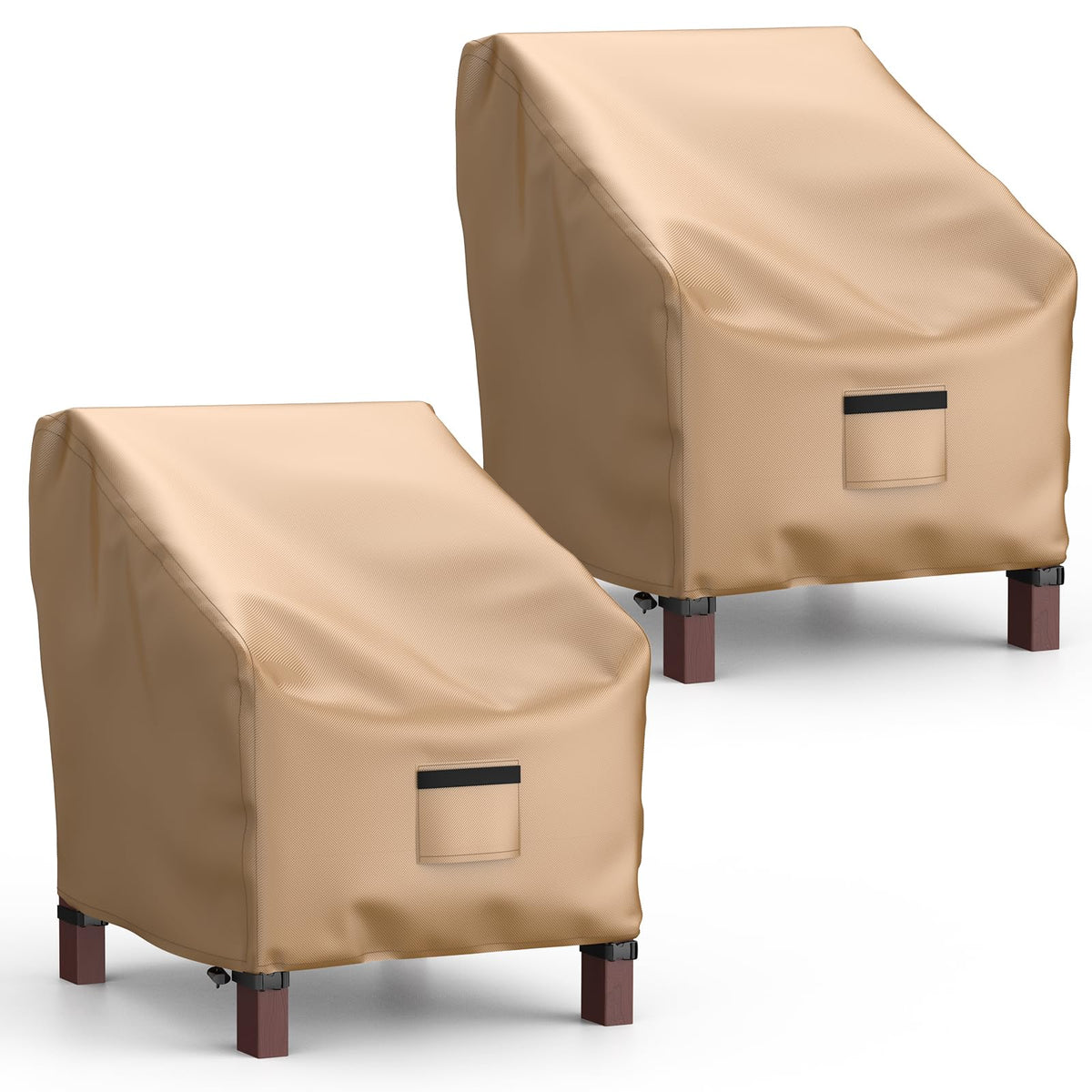 Patio Chair Covers Waterproof, Mrrihand Lounge Deep Seat Cover, Heavy Duty Outdoor Lawn Patio Furniture Covers (29" W x 30" D x 36" H - 2 Pack)