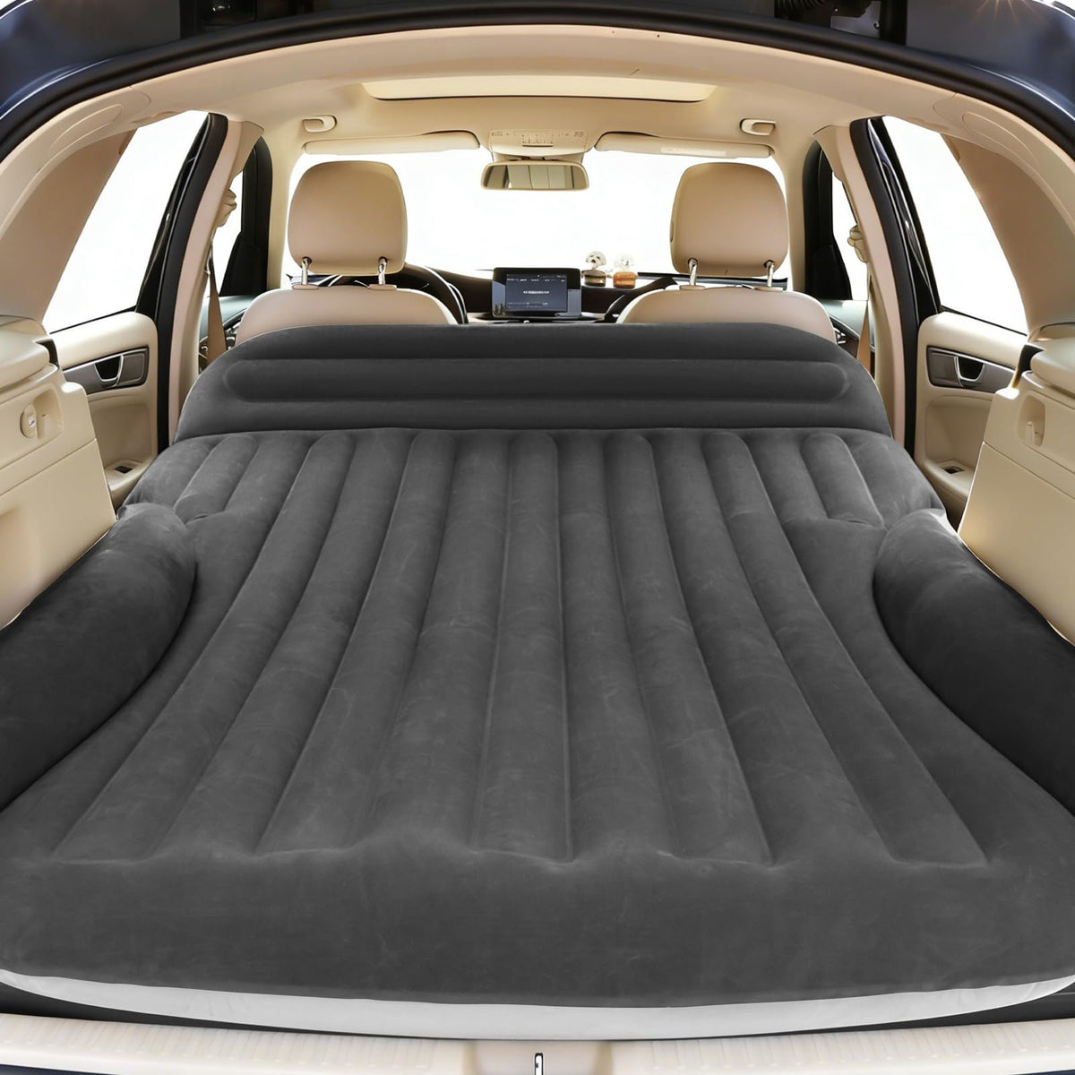 Ciremiv SUV Air Mattress with Pump, Double-Sided Thick Flocked Car Bed