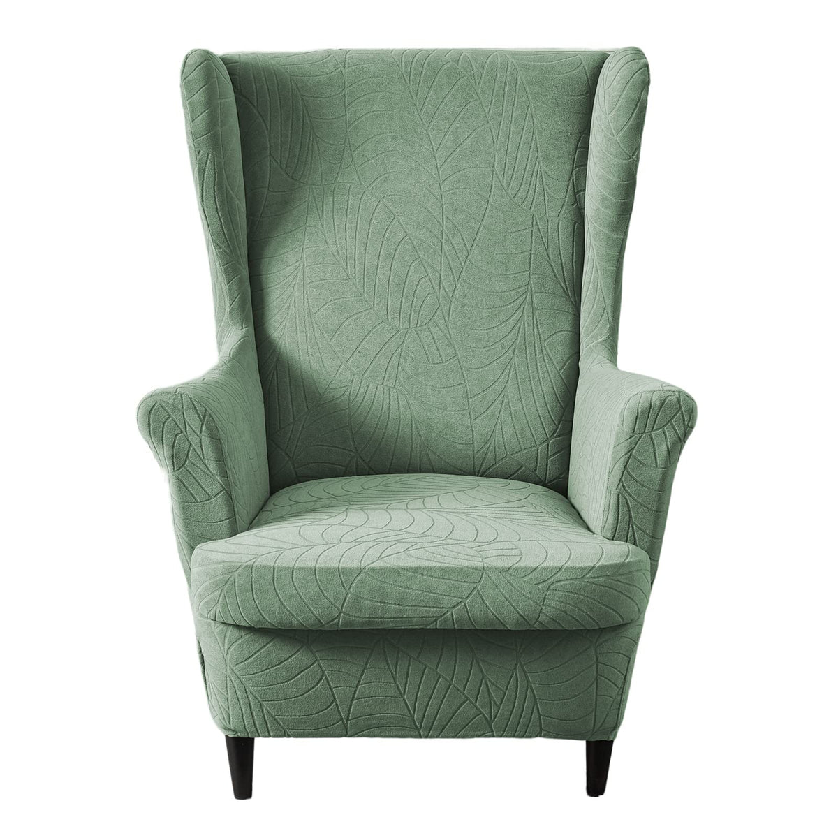 KRFOONN Stretch Wing Chair Slipcovers 2 Piece Wingback Chair Covers, A13
