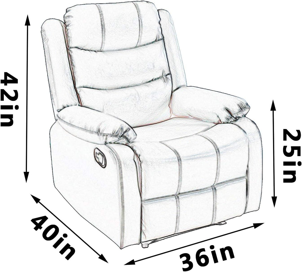 wokire Heavy Duty Plastic Recliner Cover Pets | Cat Dog Scratching Protector Clear Vinyl Waterproof Sofa/Couch Covers,Furniture Living Room Chairs for Storage and Moving 36" W - Armchair（1 Pack）