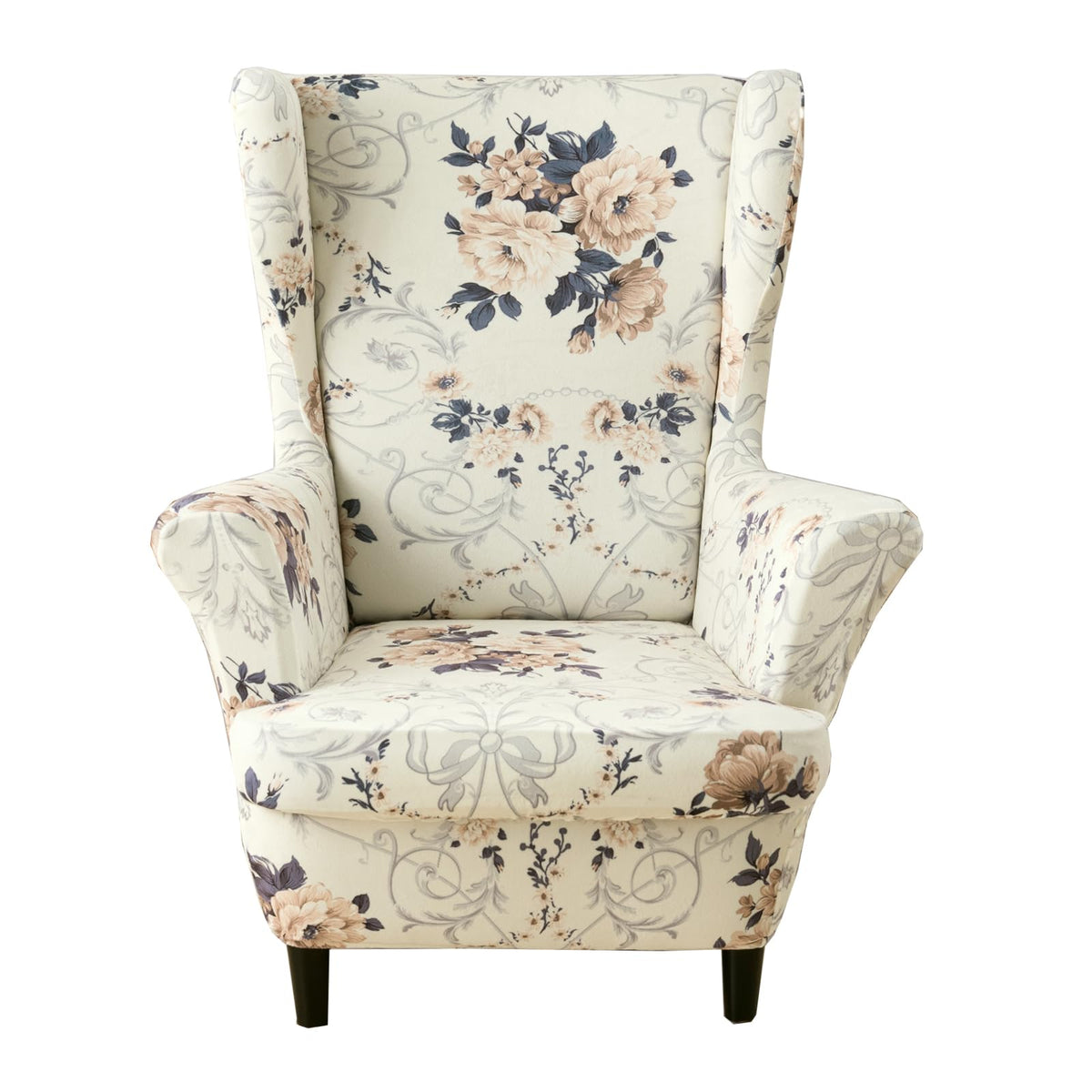 KRFOONN Stretch Wing Chair Slipcovers 2 Piece Wingback Chair Covers, A13