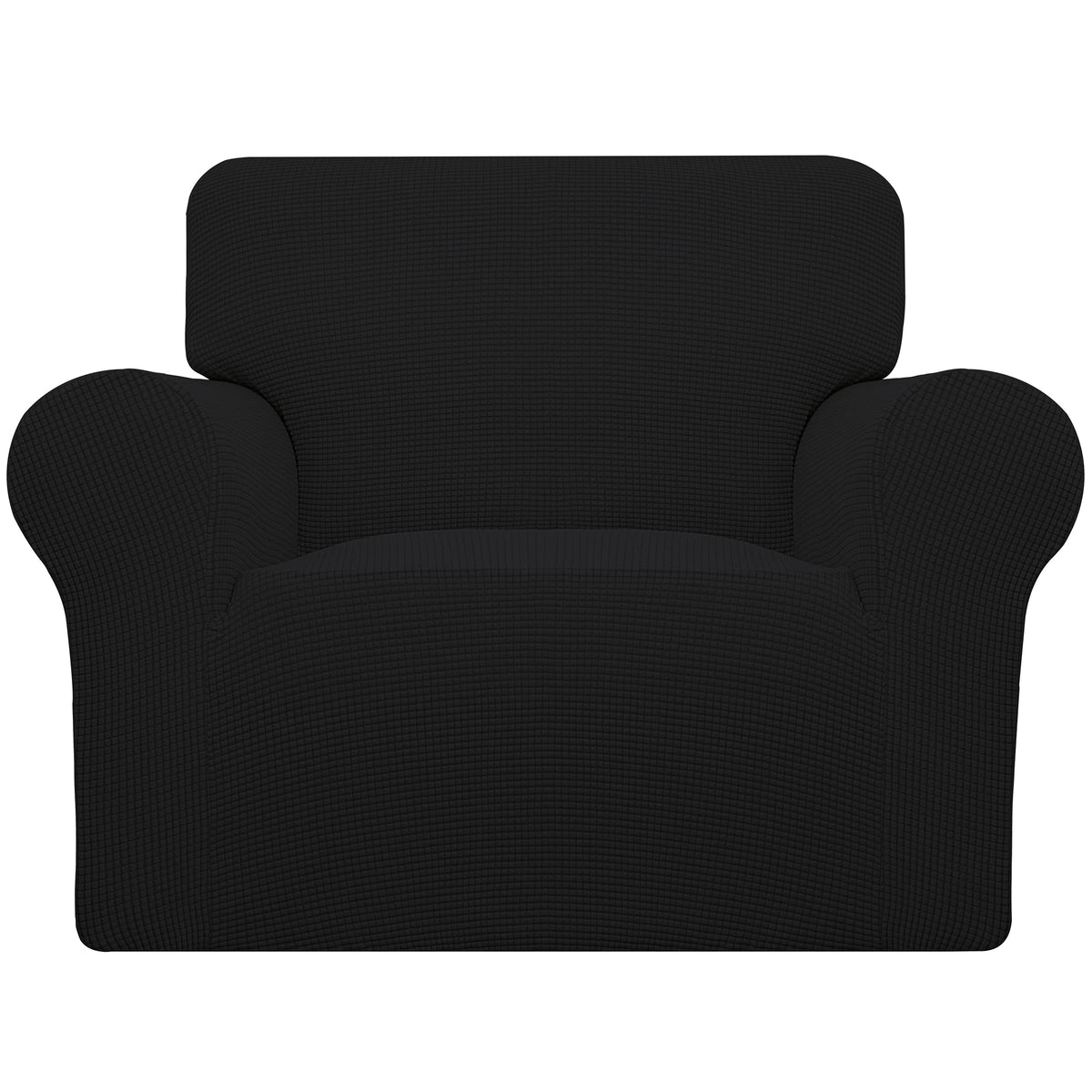 Easy-Going Stretch Chair Sofa Slipcover Washable Dark Gray