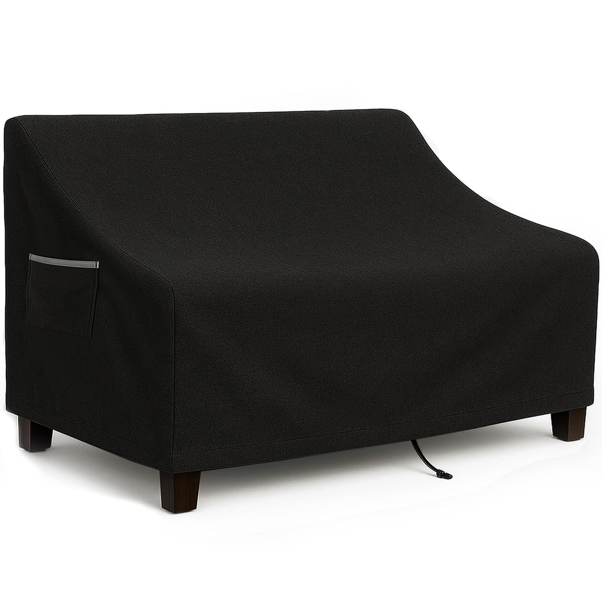 4-Piece Patio Furniture Cover Set, Waterproof Outdoor Furniture Covers for Loveseat, Patio Chairs & Coffee Table, Heavy-Duty 600D, Fade & UV-Resistant, Breathable, All-Season Protection, Beige&Brown