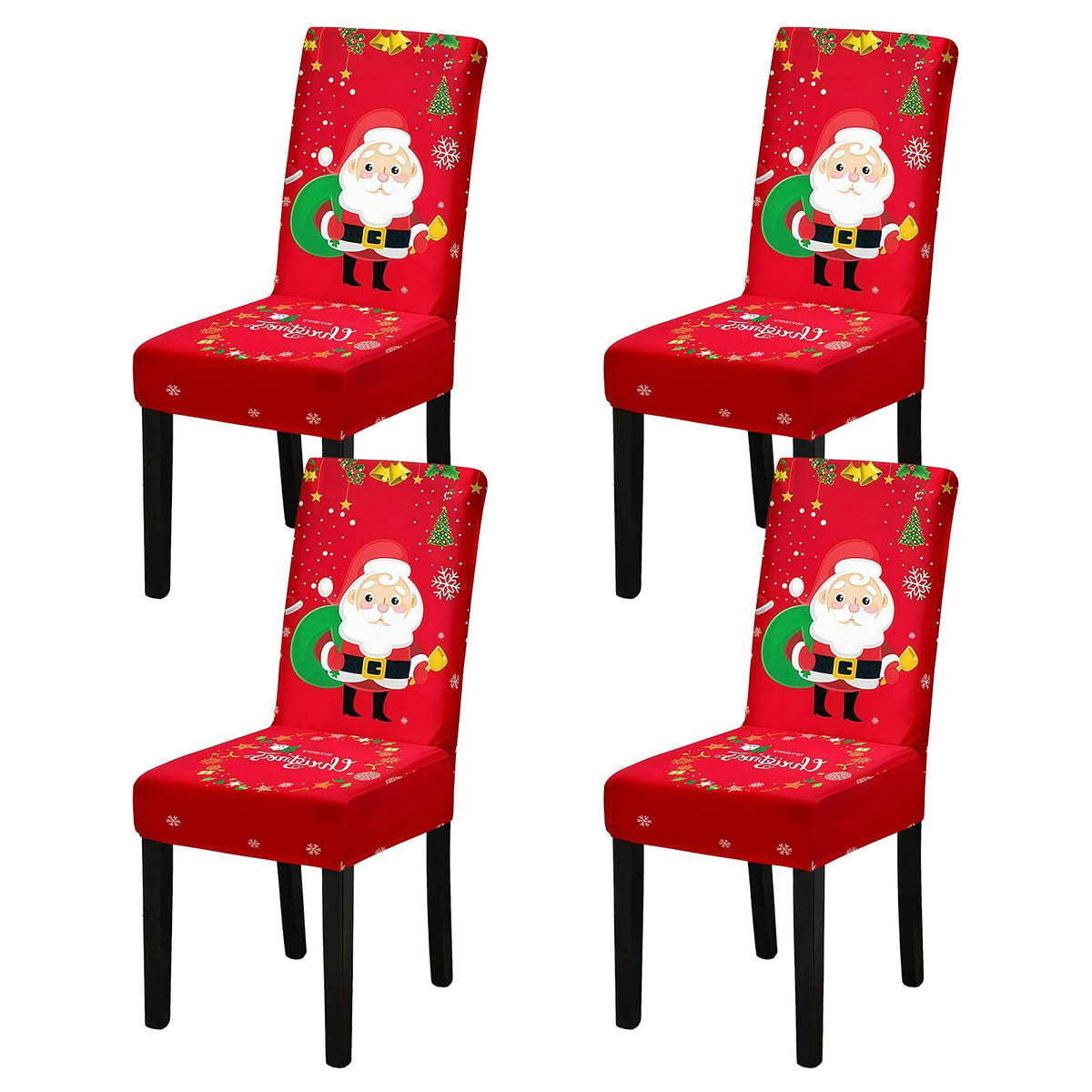 Chair Covers, Stretch Dining Room Chair Covers Set of 6, Removable Washable Dining Chair Slipcovers for Home, Hotel, Banquet