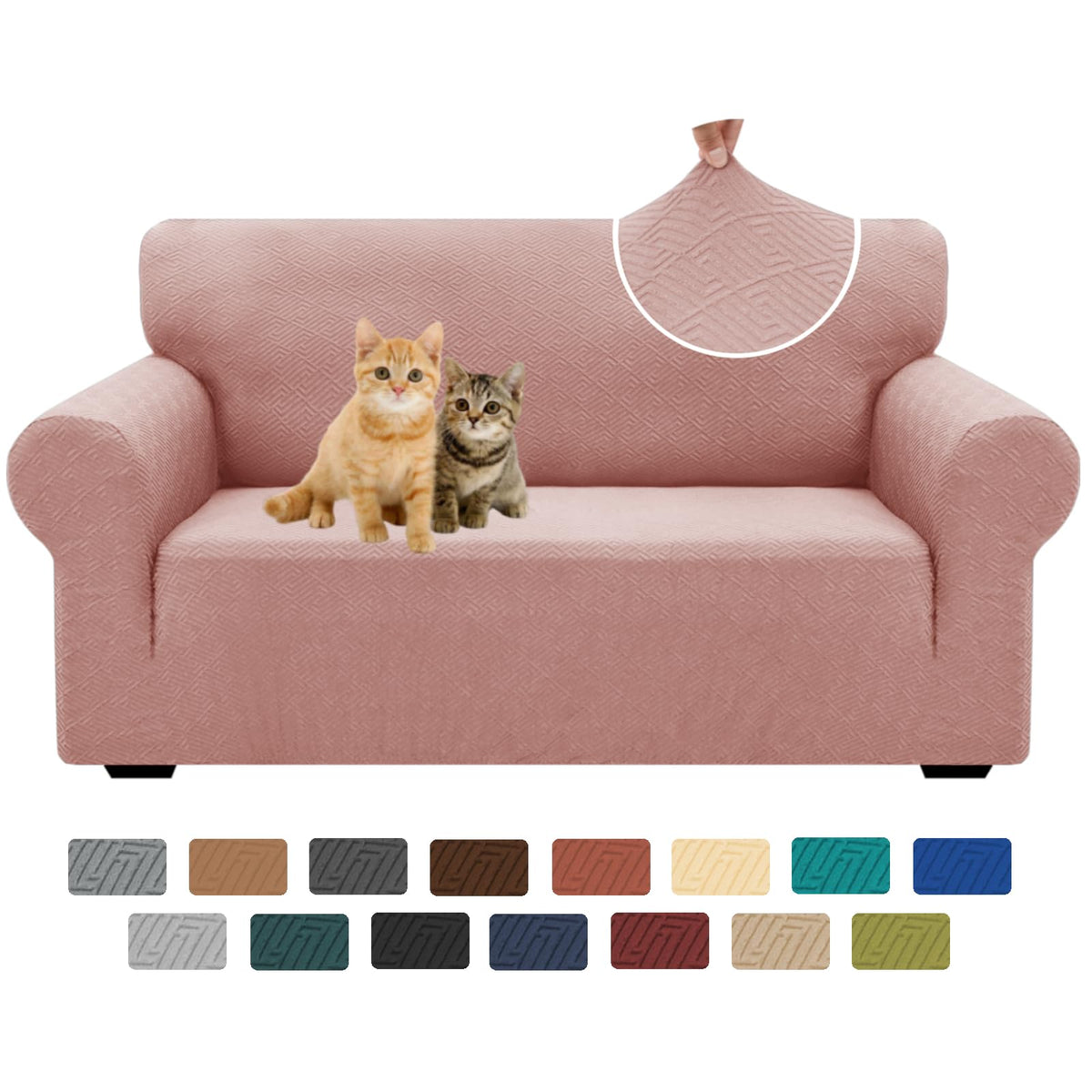 XINEAGE Stretch Jacquard Armchair Cover, Non Slip Sofa Slipcover for Dog