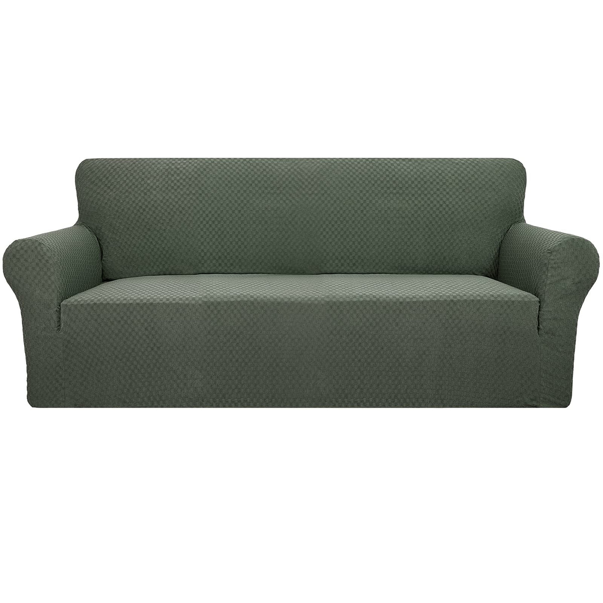 YEMYHOM Couch Cover Latest Jacquard Design High Stretch Sofa Chair Covers for Living Room, Pet Dog Cat Proof Armchair Slipcover Non Slip Magic Elastic Furniture Protector (Chair, Light Gray)