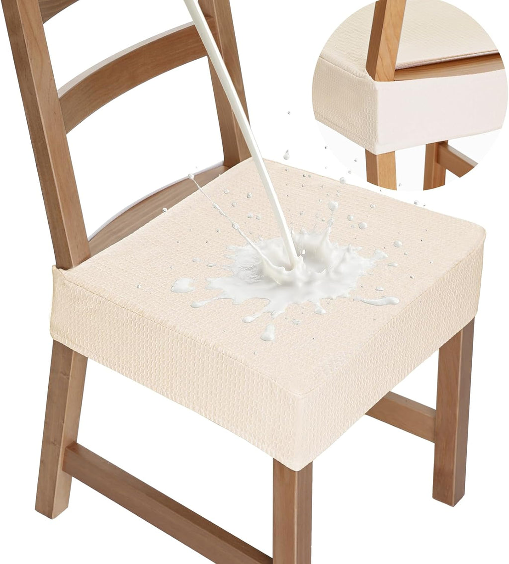 Waterproof Seat Covers for Dining Room Chairs Soft Stretch Washable