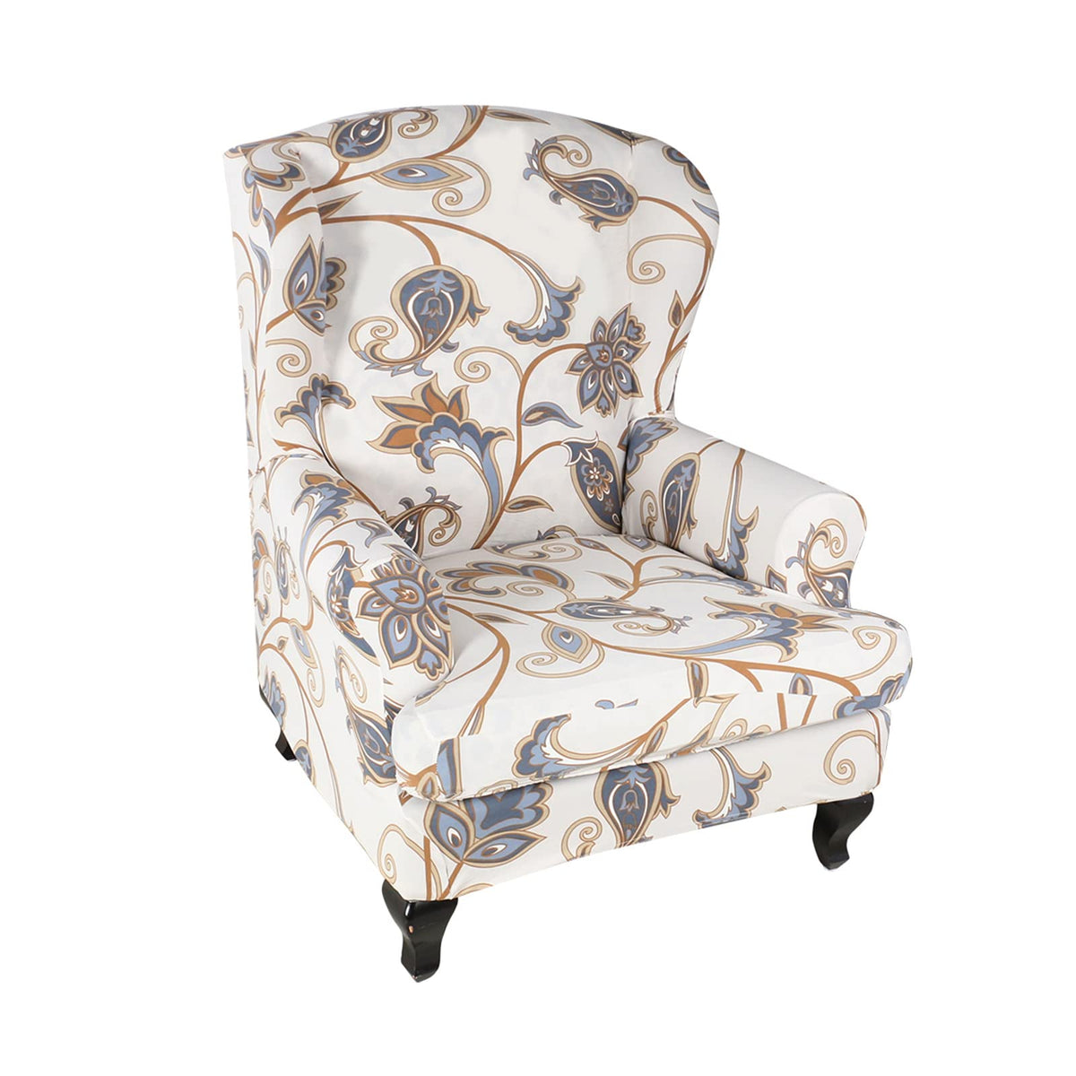 KRFOONN Stretch Wing Chair Slipcovers 2 Piece Wingback Chair Covers, A13