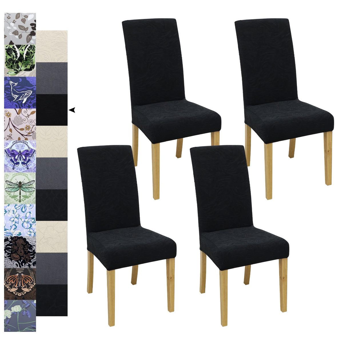 Velvet Dining Chair Covers,Dining Room Chair Covers Set of 6