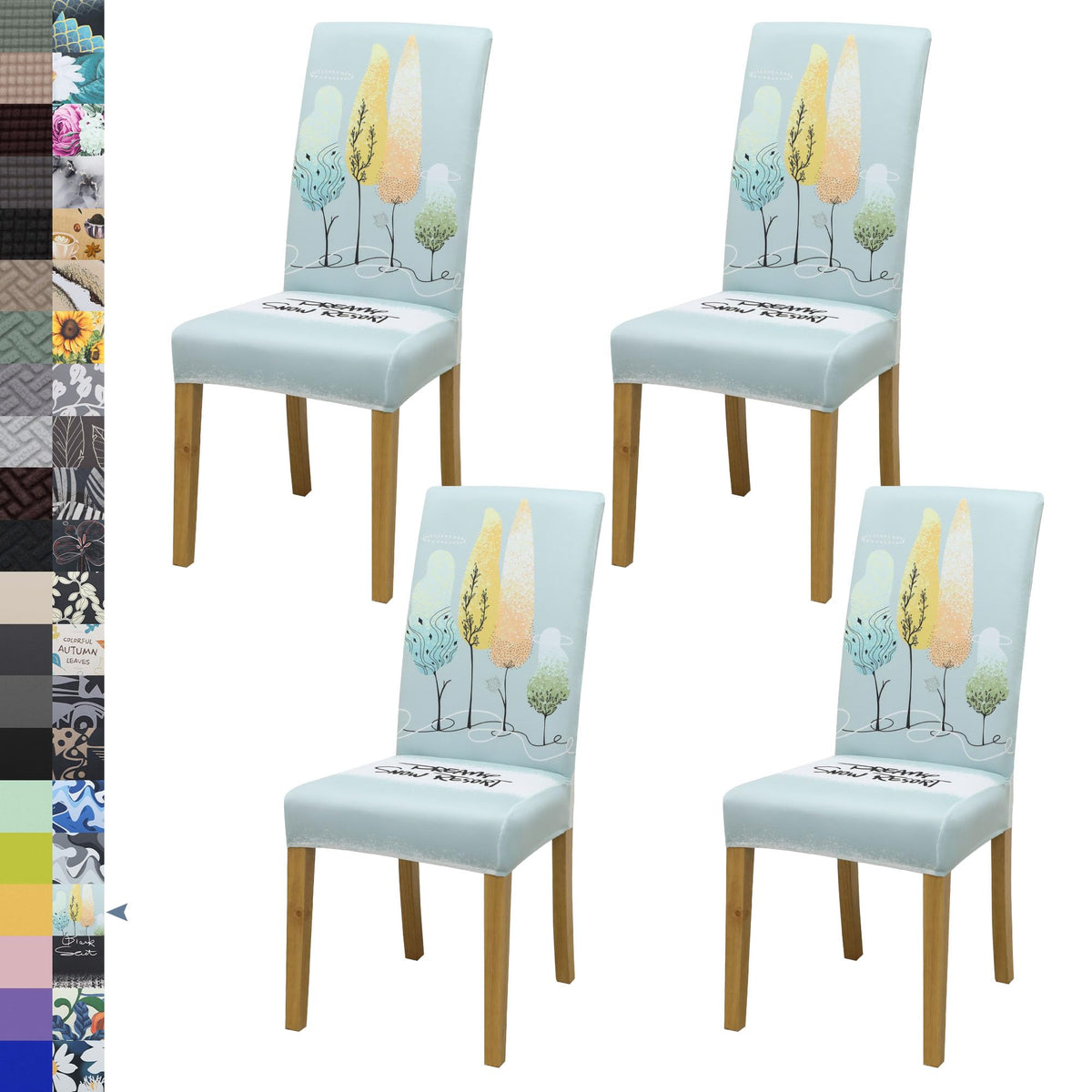 Dining Chair Covers, Stretch Seat Covers, Washable Furniture Protector