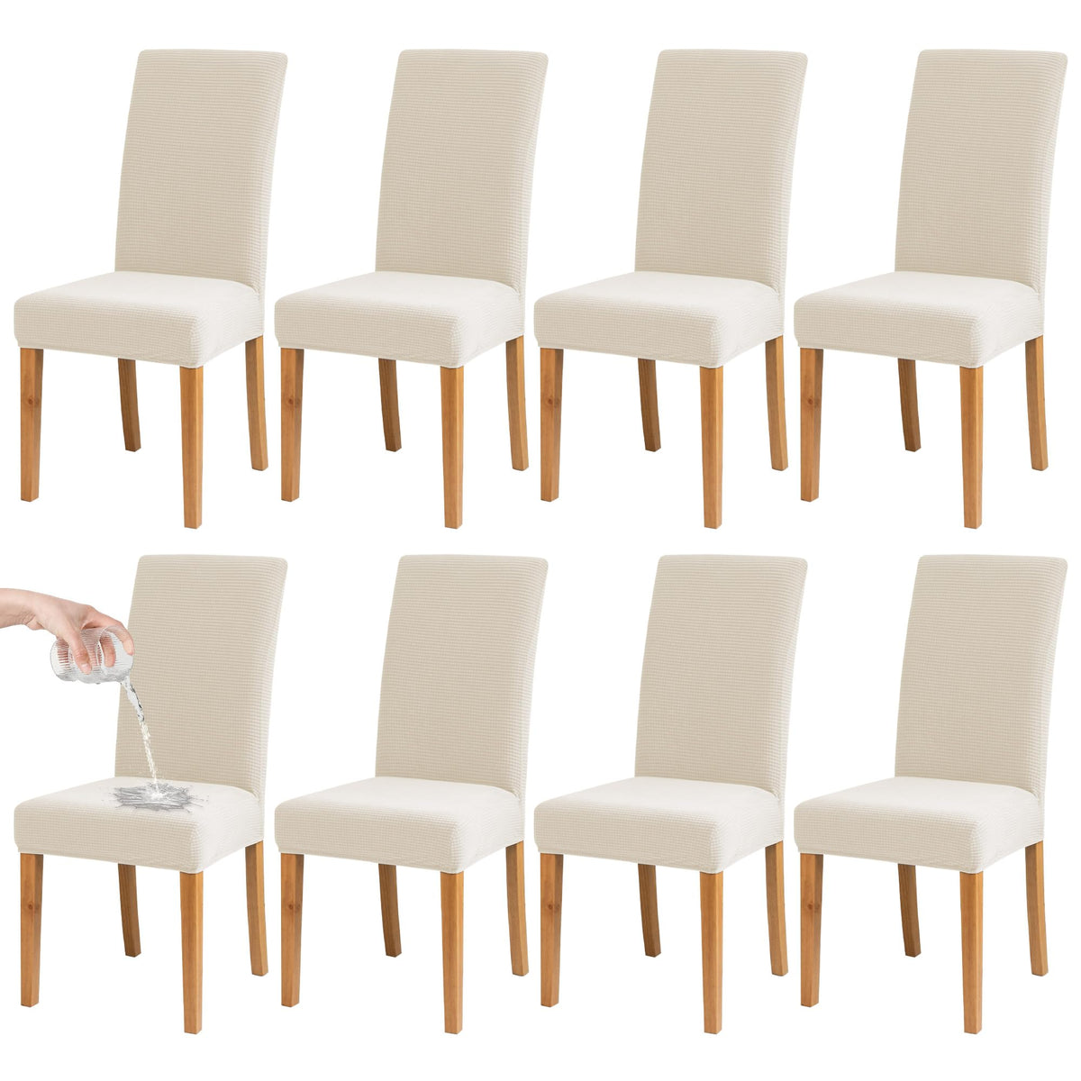 Dining Chair Covers, Stretch Seat Covers, Washable Furniture Protector
