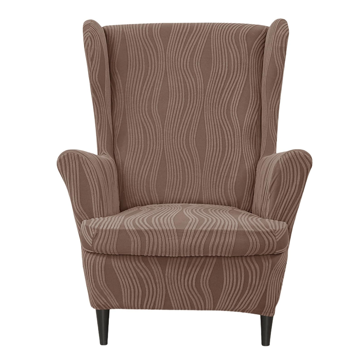 KRFOONN Stretch Wing Chair Slipcovers 2 Piece Wingback Chair Covers, A13