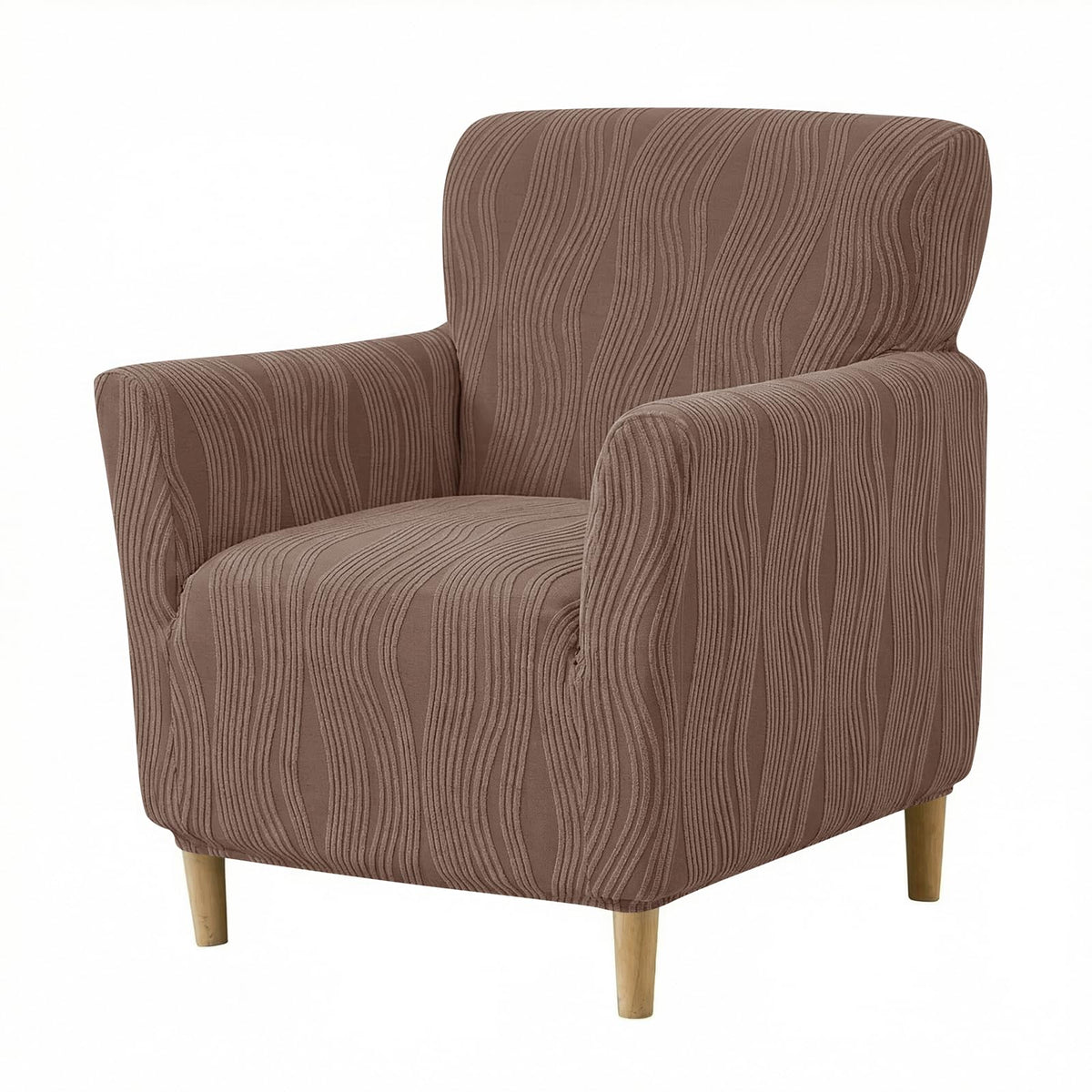 KRFOONN Chair Covers with Arms Armchair Slipcover for Living Room, Beige