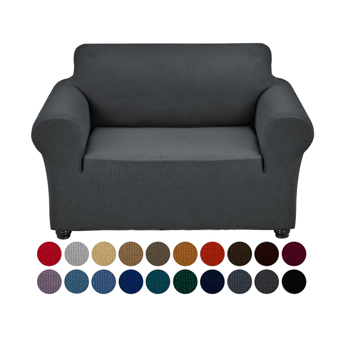 Joccun Stretch Chair Couch Cover,1-Piece Sofa Slipcover Spandex Jacquard Fabric Sofa Covers with Elastic Bottom,Washable Furniture Protector for Dogs,Cats,Kids(Armchair,Wide 35" - 55",Black)