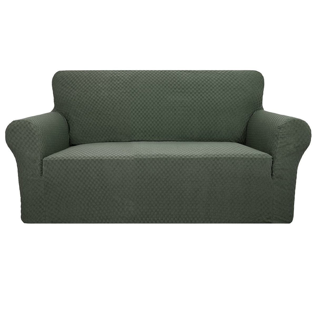 YEMYHOM Couch Cover Latest Jacquard Design High Stretch Sofa Chair Covers for Living Room, Pet Dog Cat Proof Armchair Slipcover Non Slip Magic Elastic Furniture Protector (Chair, Light Gray)