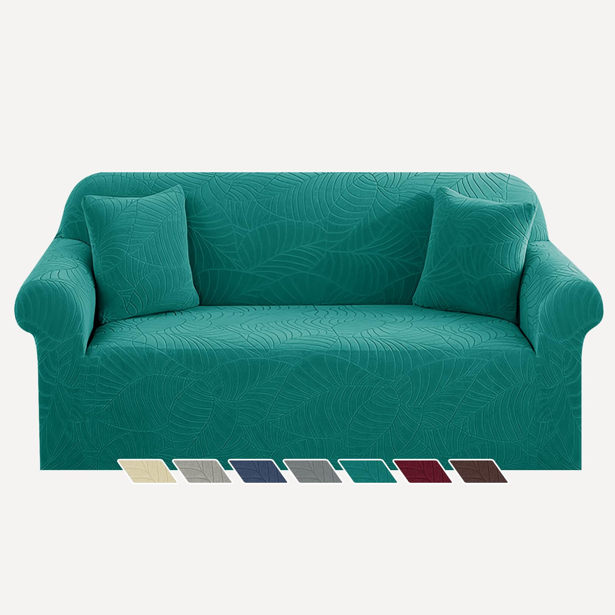 YEMYHOM Couch Cover Latest Jacquard Design High Stretch Sofa Chair Covers for Living Room, Pet Dog Cat Proof Armchair Slipcover Non Slip Magic Elastic Furniture Protector (Chair, Light Gray)