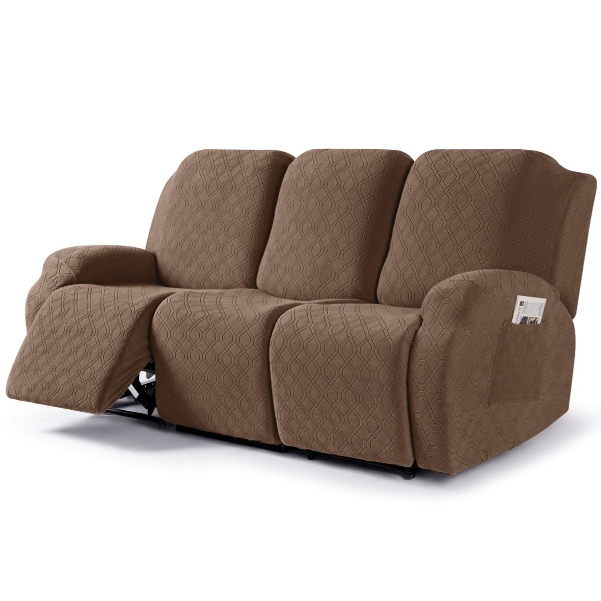 VANSOFY Stretch Recliner Chair Cover, Slipcover, Dark Gray, 1 Seater