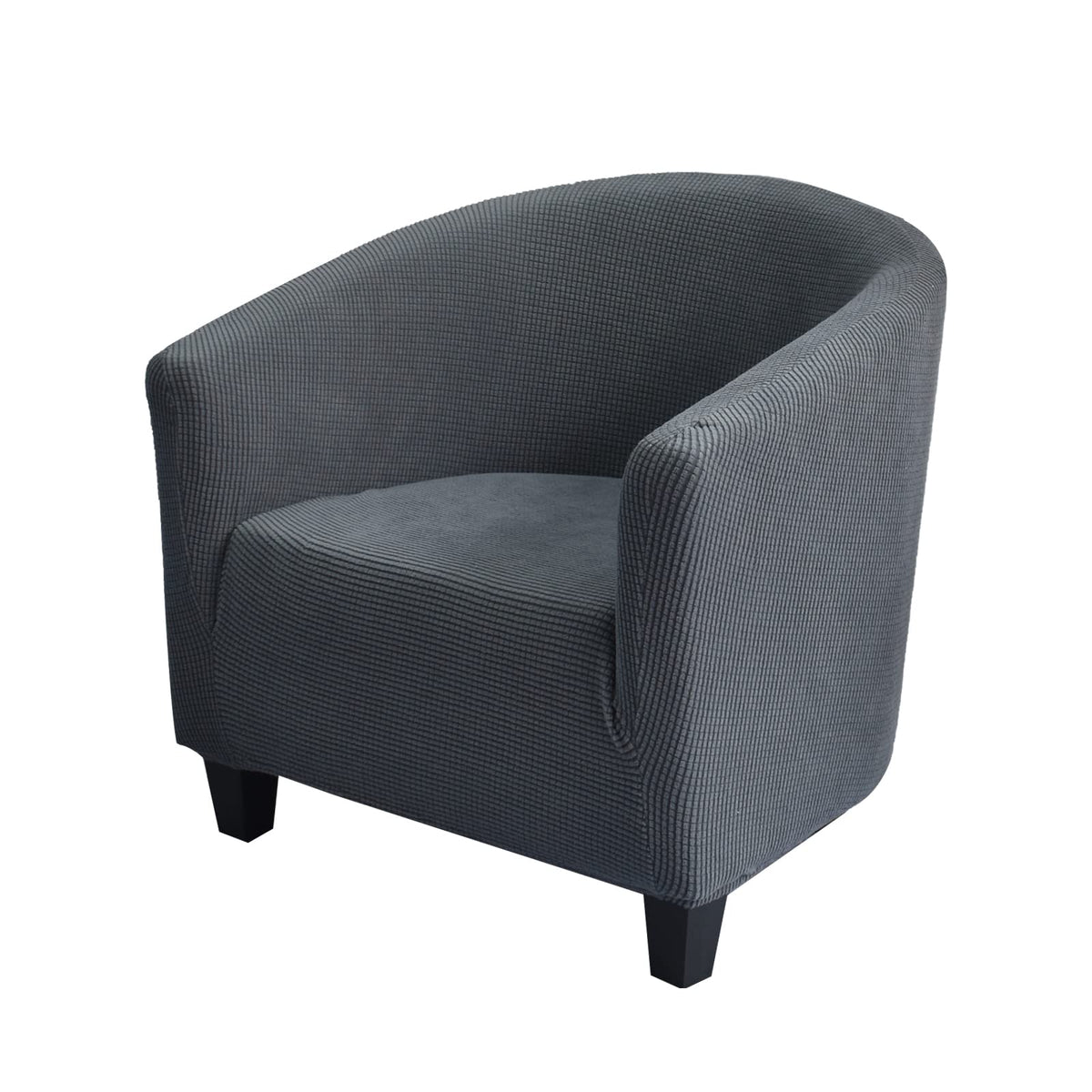 NILUOH Club Chair Slipcover Jacquard Tub Chair Cover Stretch Armchair Covers Sofa Cover Furniture Protector for Living Room (Jacquard Off-White)