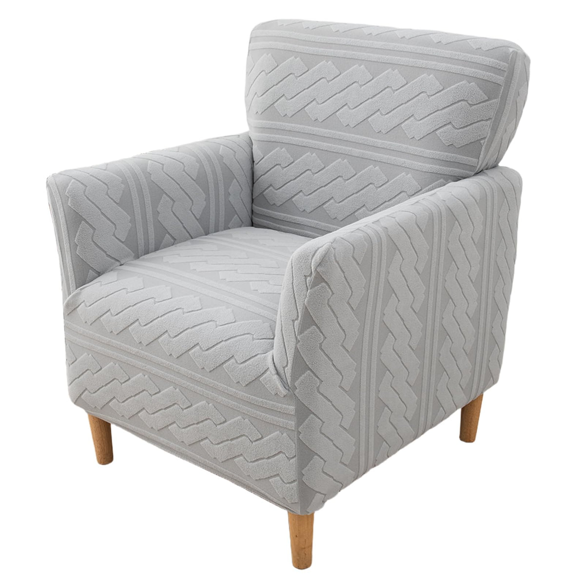 KRFOONN Chair Covers with Arms Armchair Slipcover for Living Room, Beige