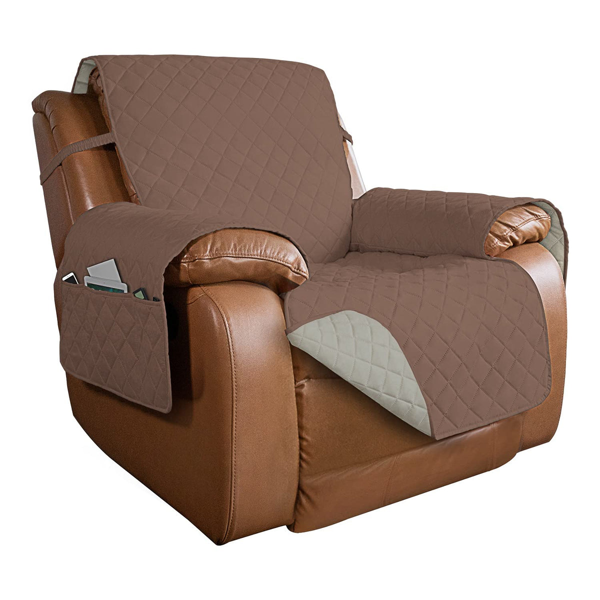 PureFit Reversible Recliner Chair Covers Couch Covers for Dogs, 19 in